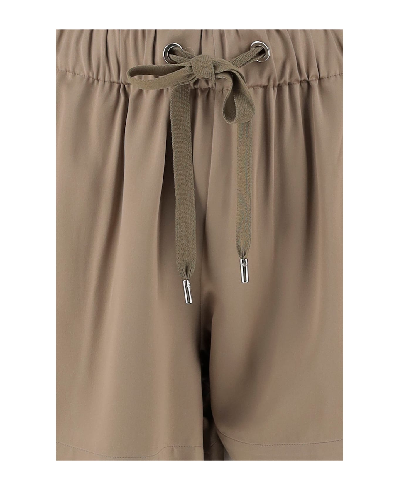 Sa Su Phi Valentina Silk And Viscose Shorts - Beige