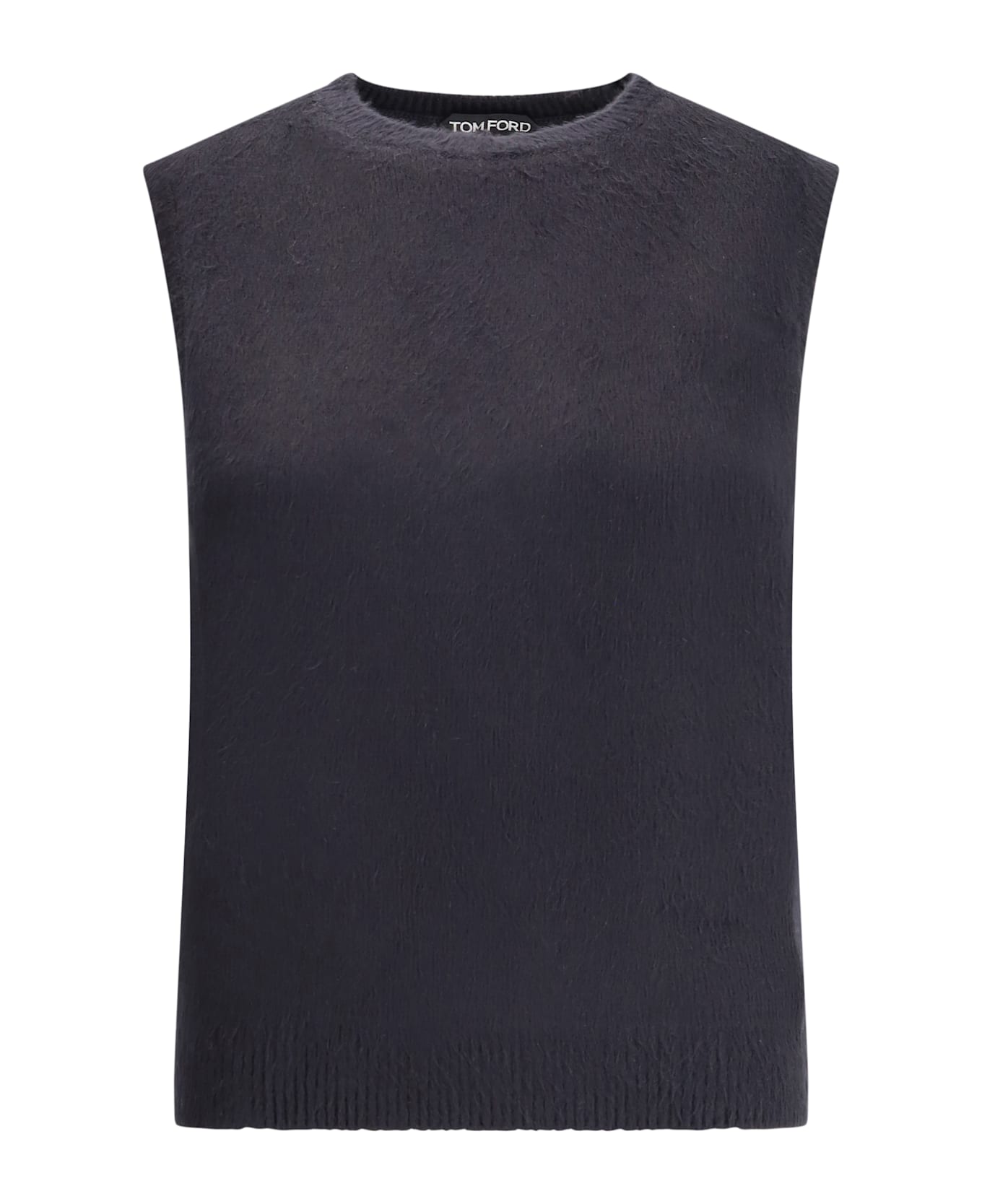 Tom Ford Crewneck Tank Top In Silk