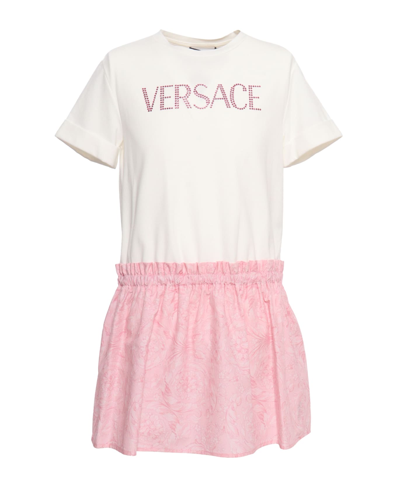Versace Two-tone Jersey Dress - PINK ワンピース＆ドレス