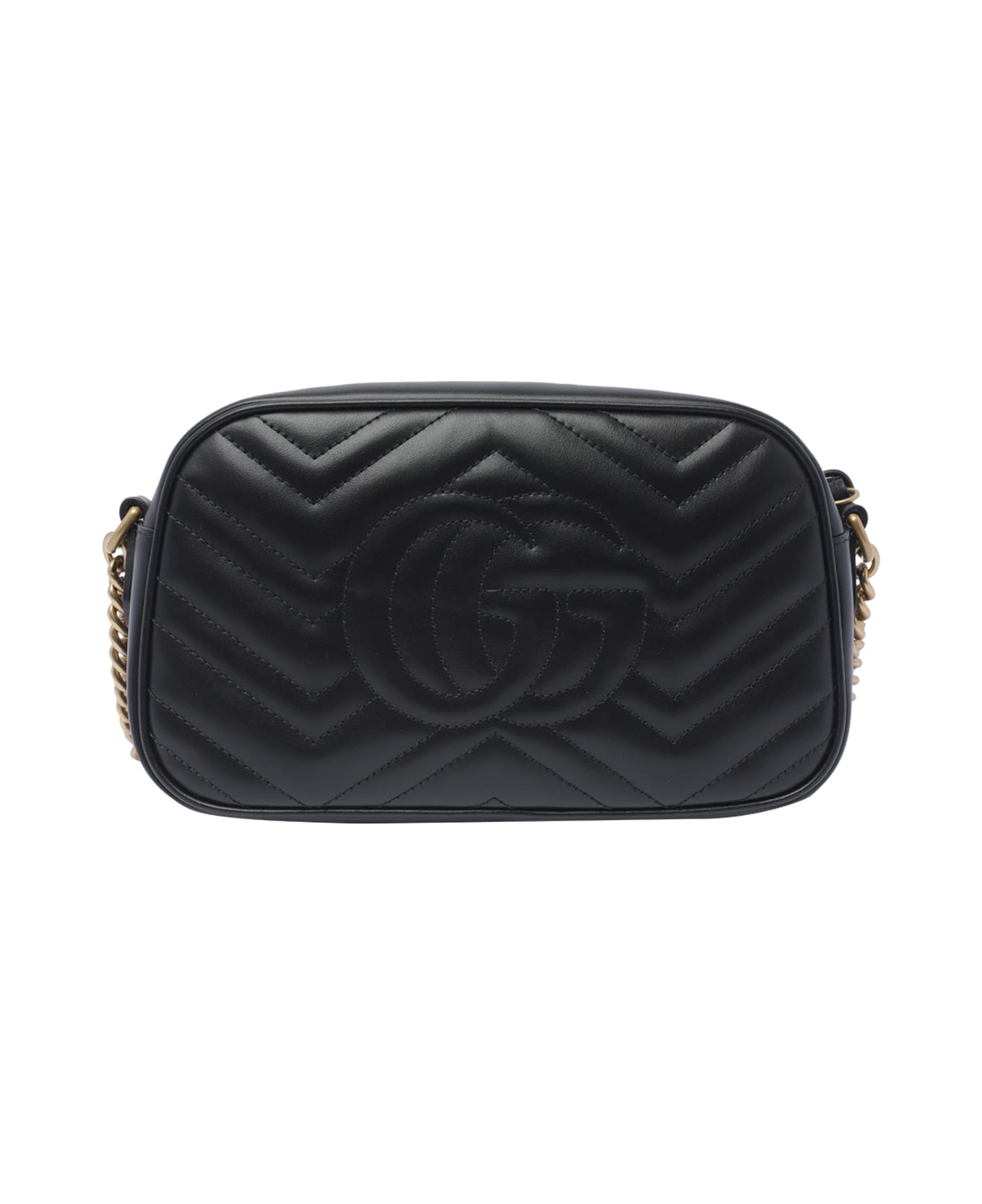 Gucci Small Gg Marmont Shoulder Bag - Black