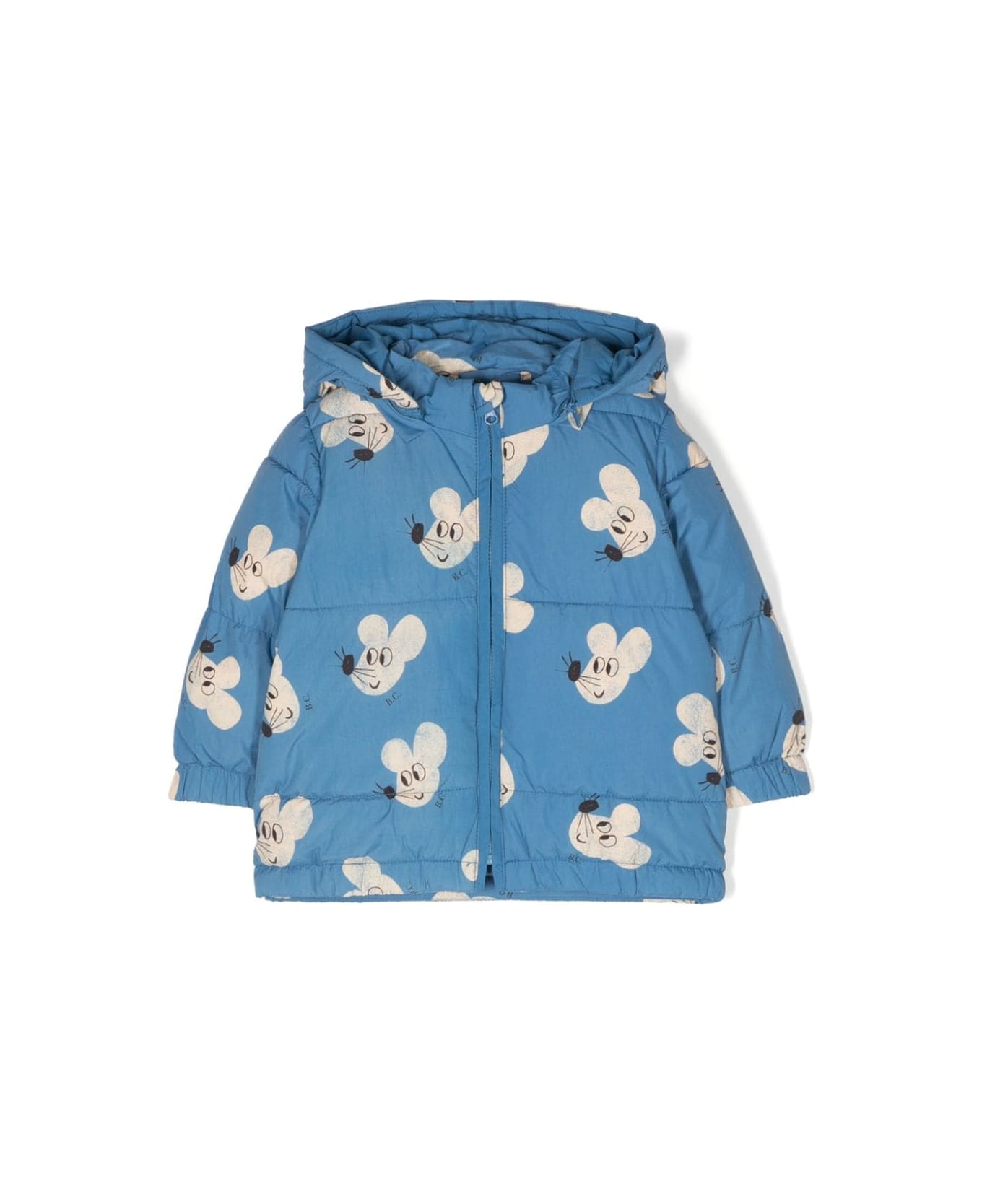 Bobo Choses Mouse All Over Hooded Anorak - Blue コート＆ジャケット