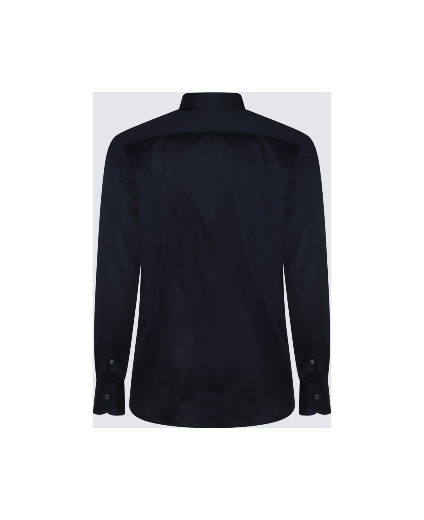 Canali Black Cotton Shirt