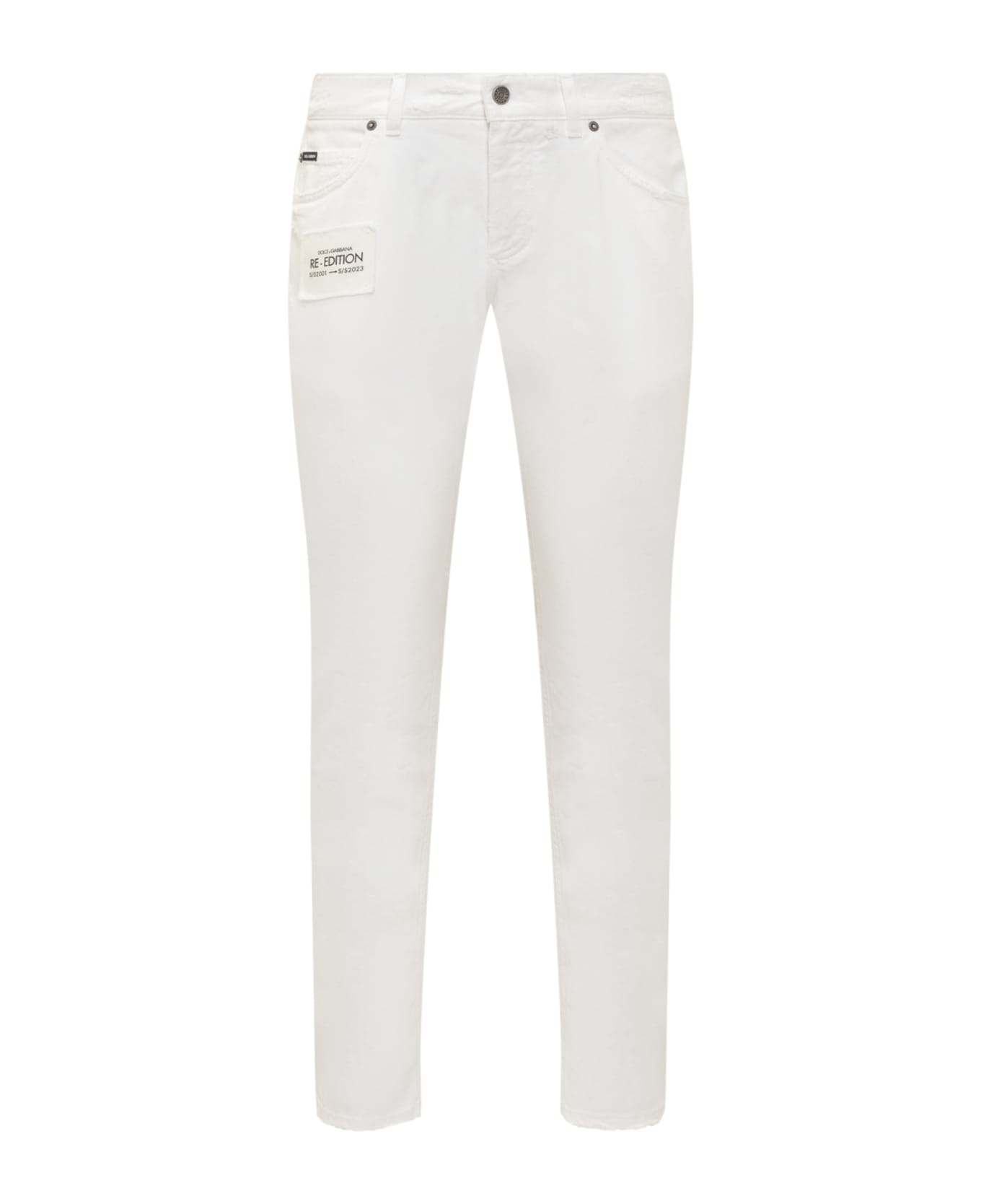 Dolce & Gabbana Regular Fit Jeans - White