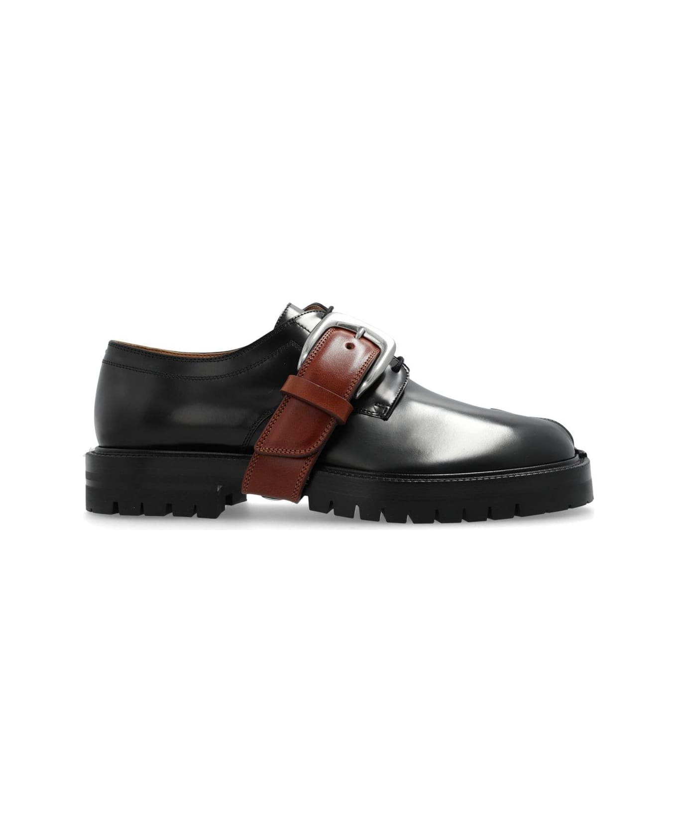Maison Margiela Tabi Combat Derby Low-top Shoes - Black