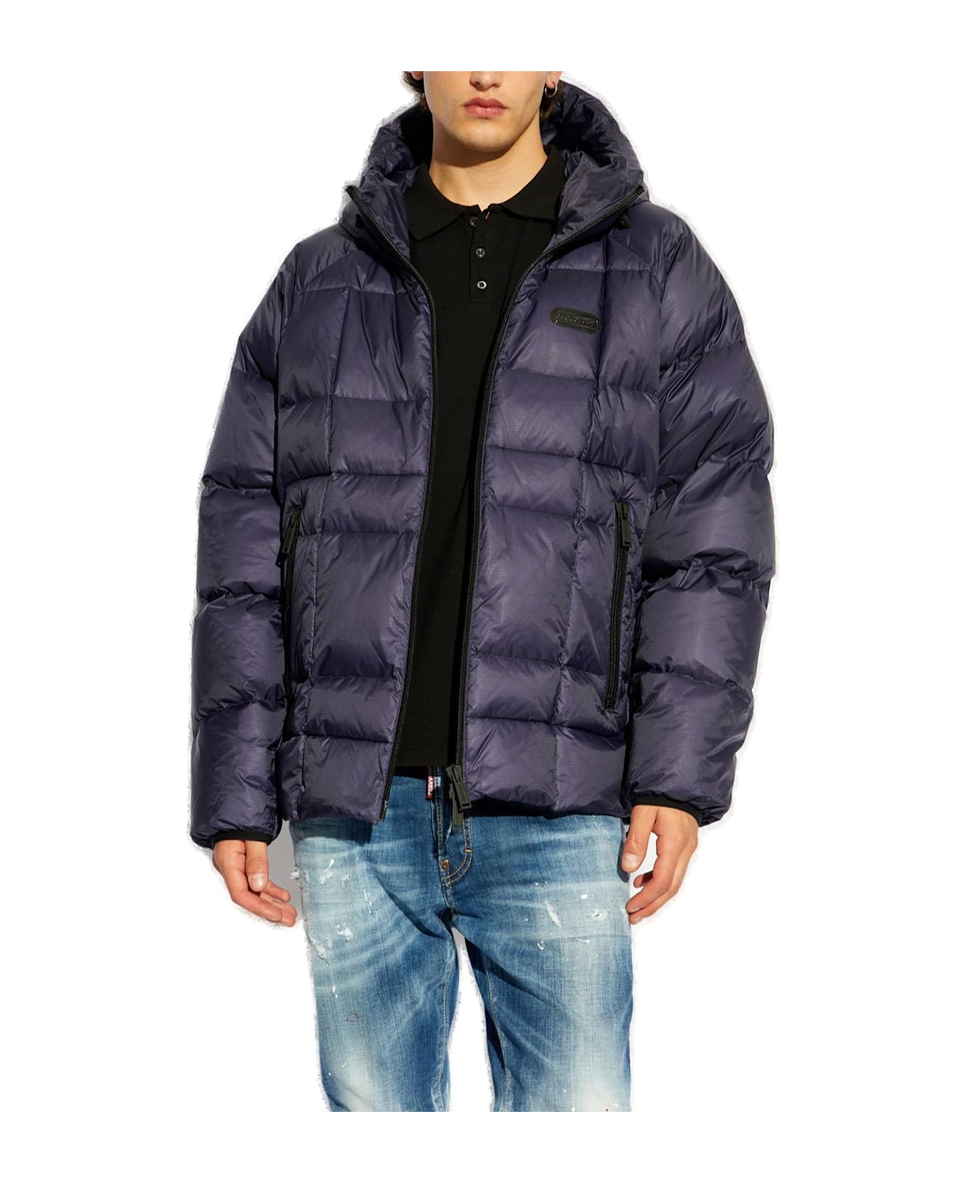 Dsquared2 Hooded Down Jacket - Blue