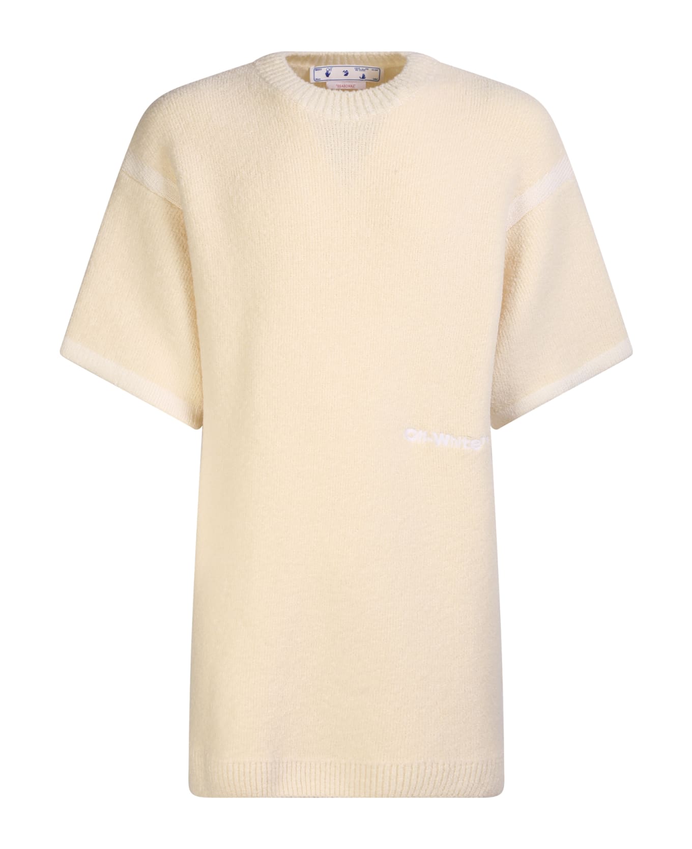 Off-White Micro Bouclã© Knit T-shirt - White