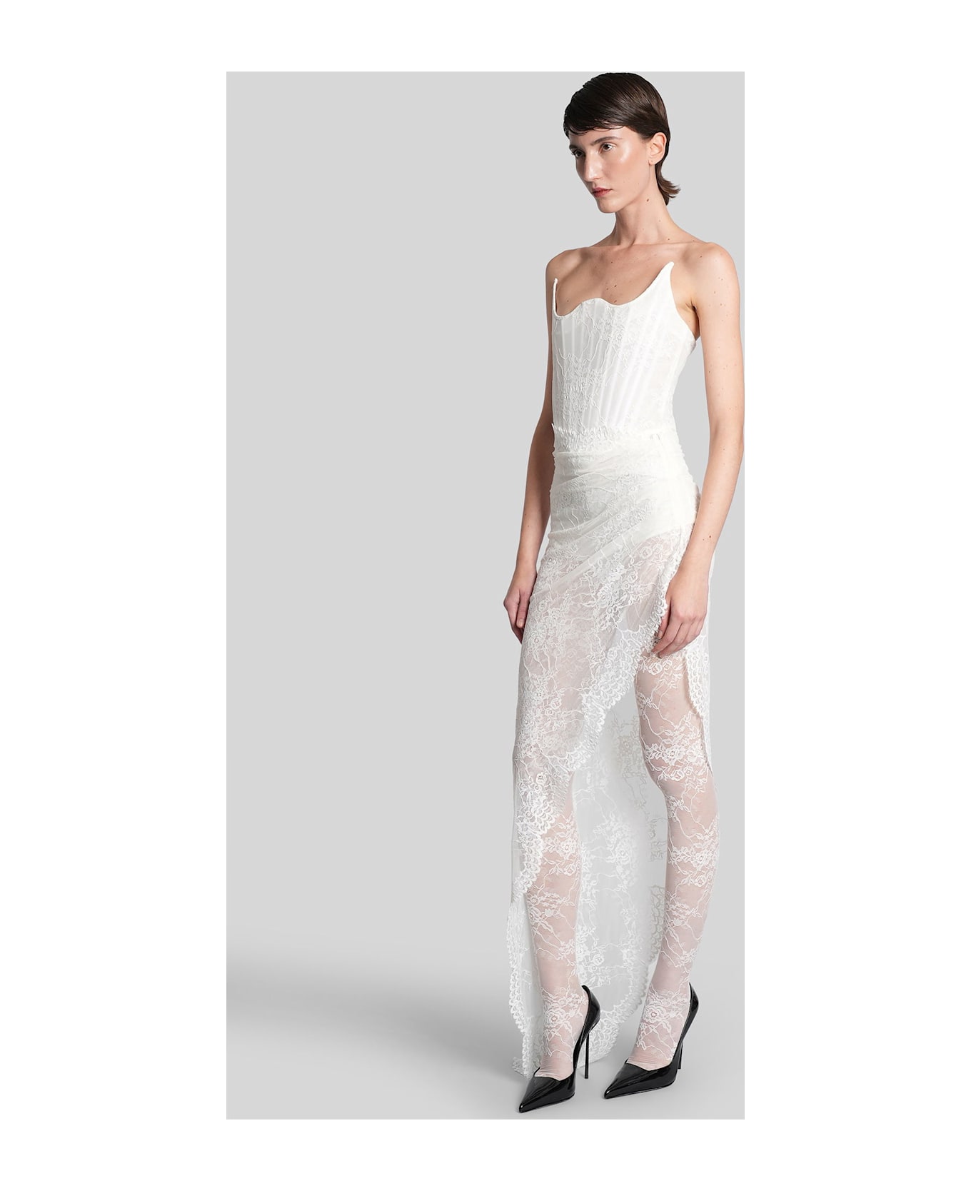 Giuseppe di Morabito Long Dress In White Polyamide - white
