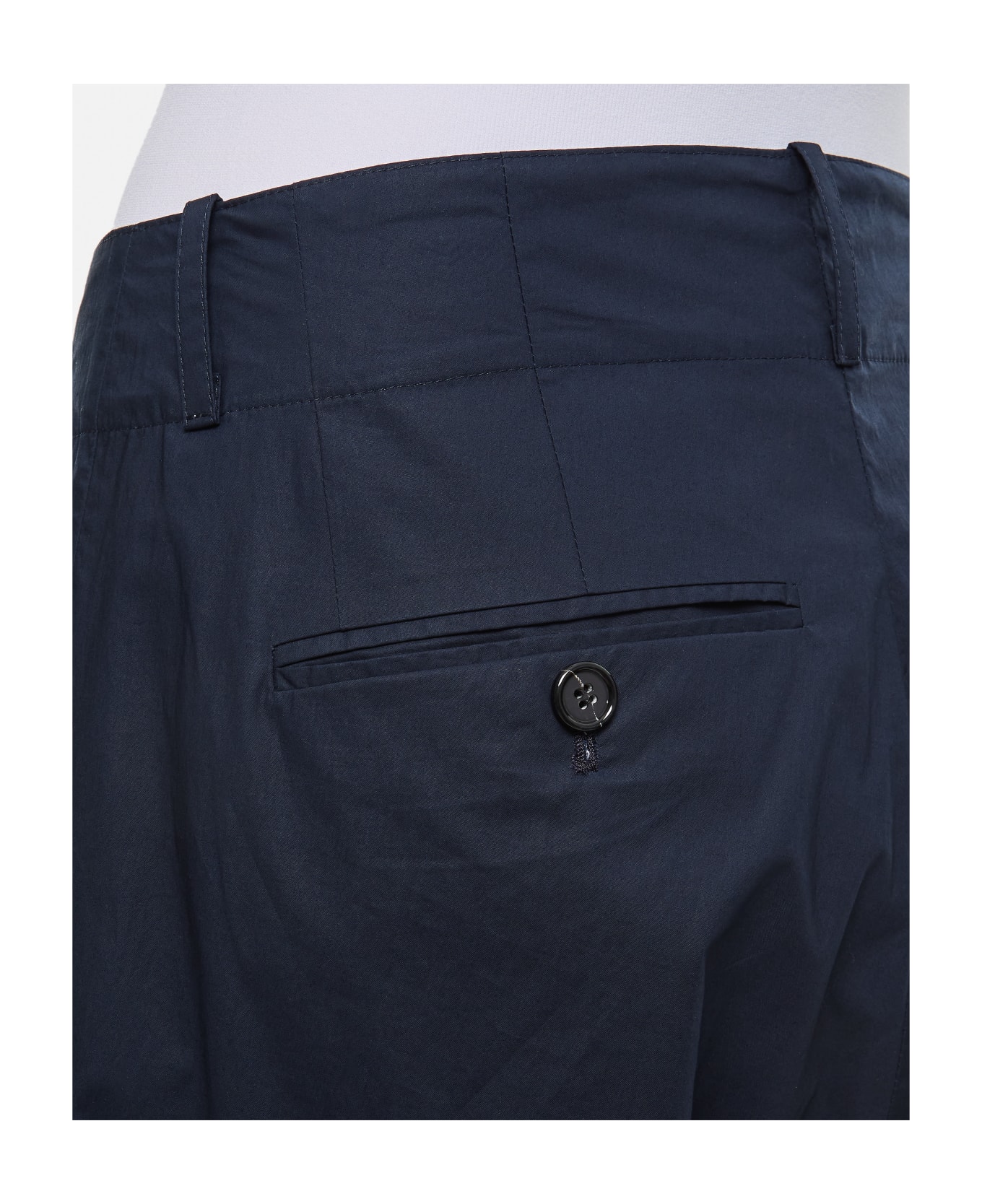 Plan C Oversize Cotton Pants - Blue