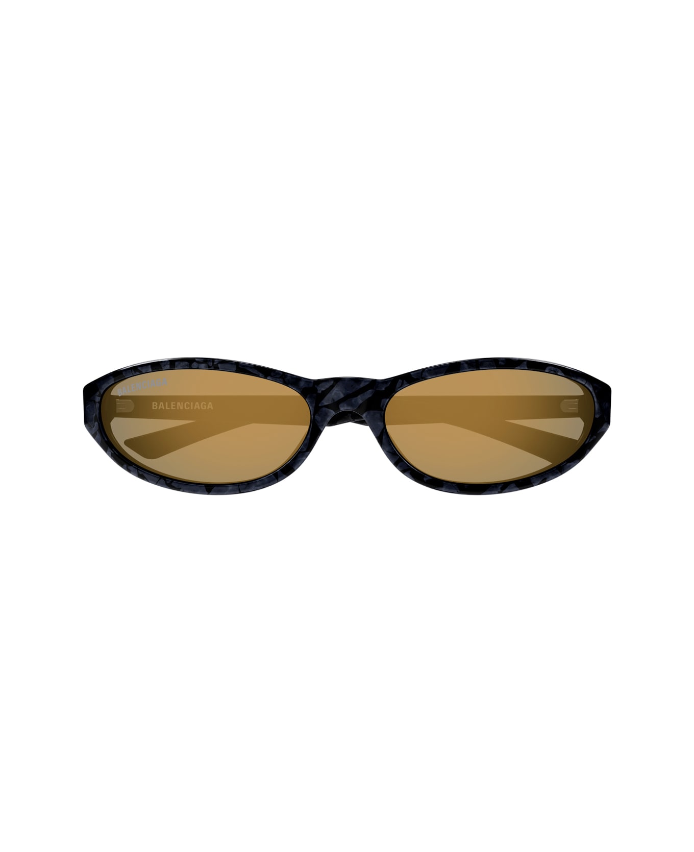 Balenciaga Eyewear Balenciaga Bb0007s Linea Everyday 010 Black Gold Sunglasses - Nero