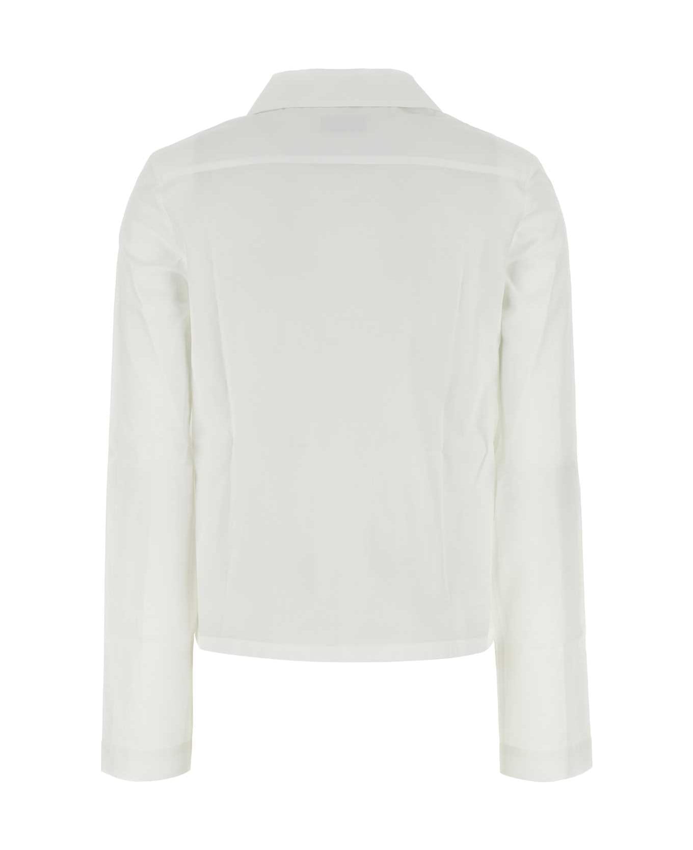 Miu Miu White Poplin Shirt - BIANCO