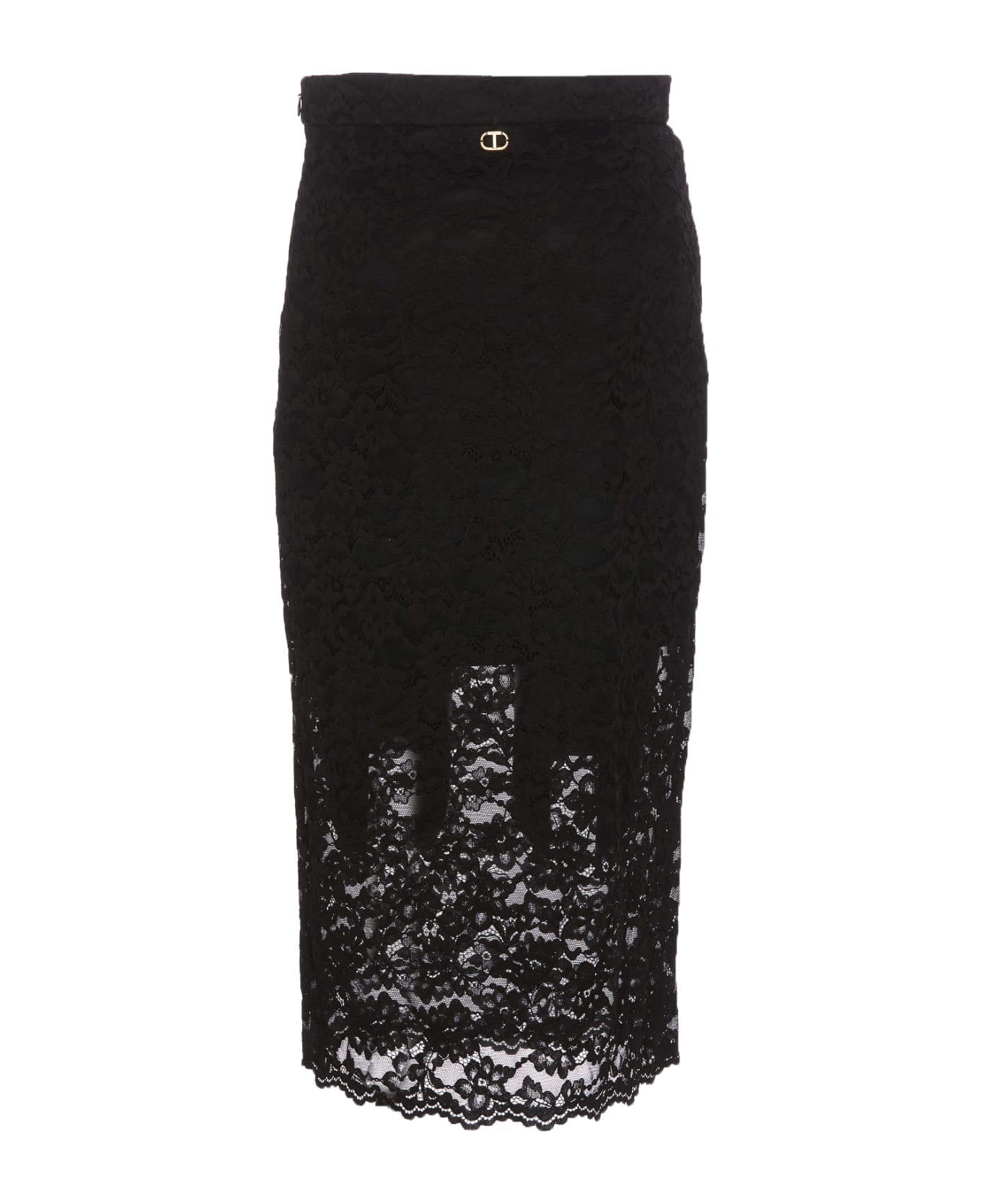 TwinSet Laces Skirt - Black