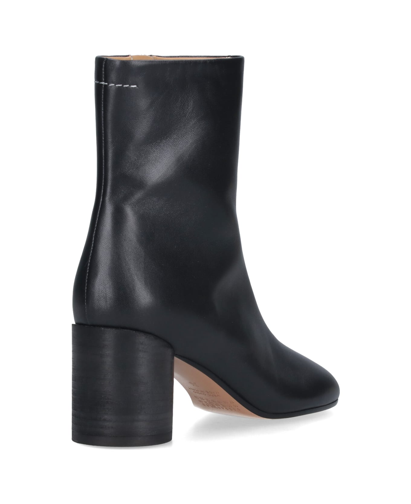 MM6 Maison Margiela Anatomical Ankle Boots - BLACK