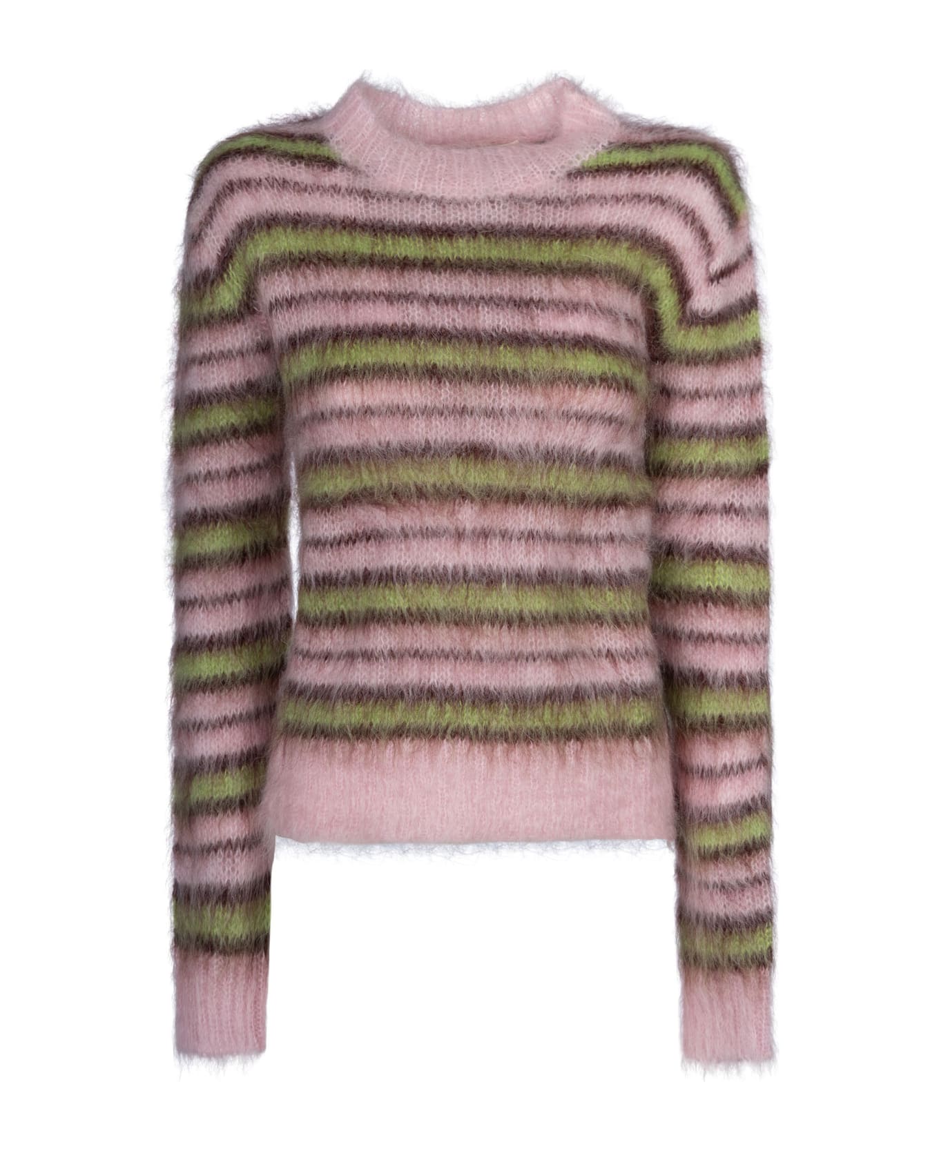 Marni Iconic Brushed Stripes Sweater - Quartz