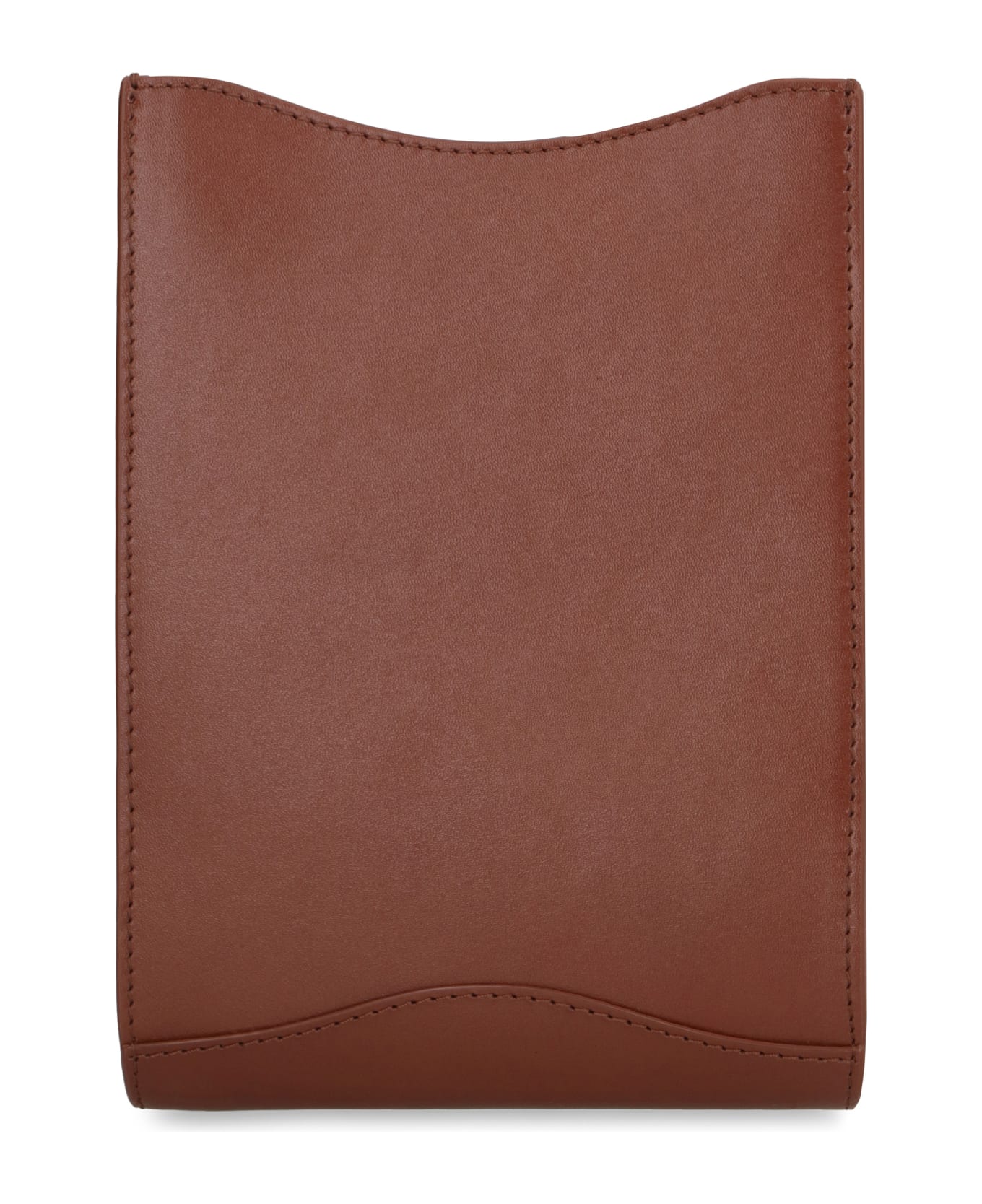 A.P.C. Leather Crossbody Bag - brown