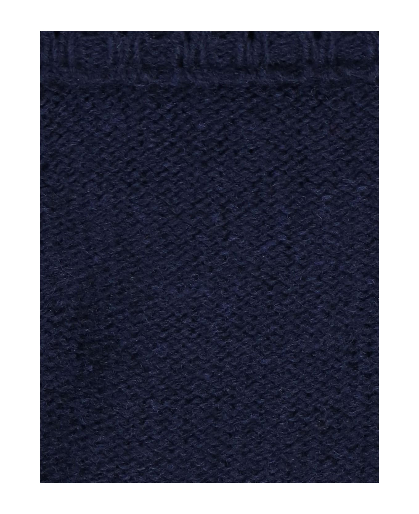 Maison Margiela Fringed Detail Sweater - Blue ニットウェア