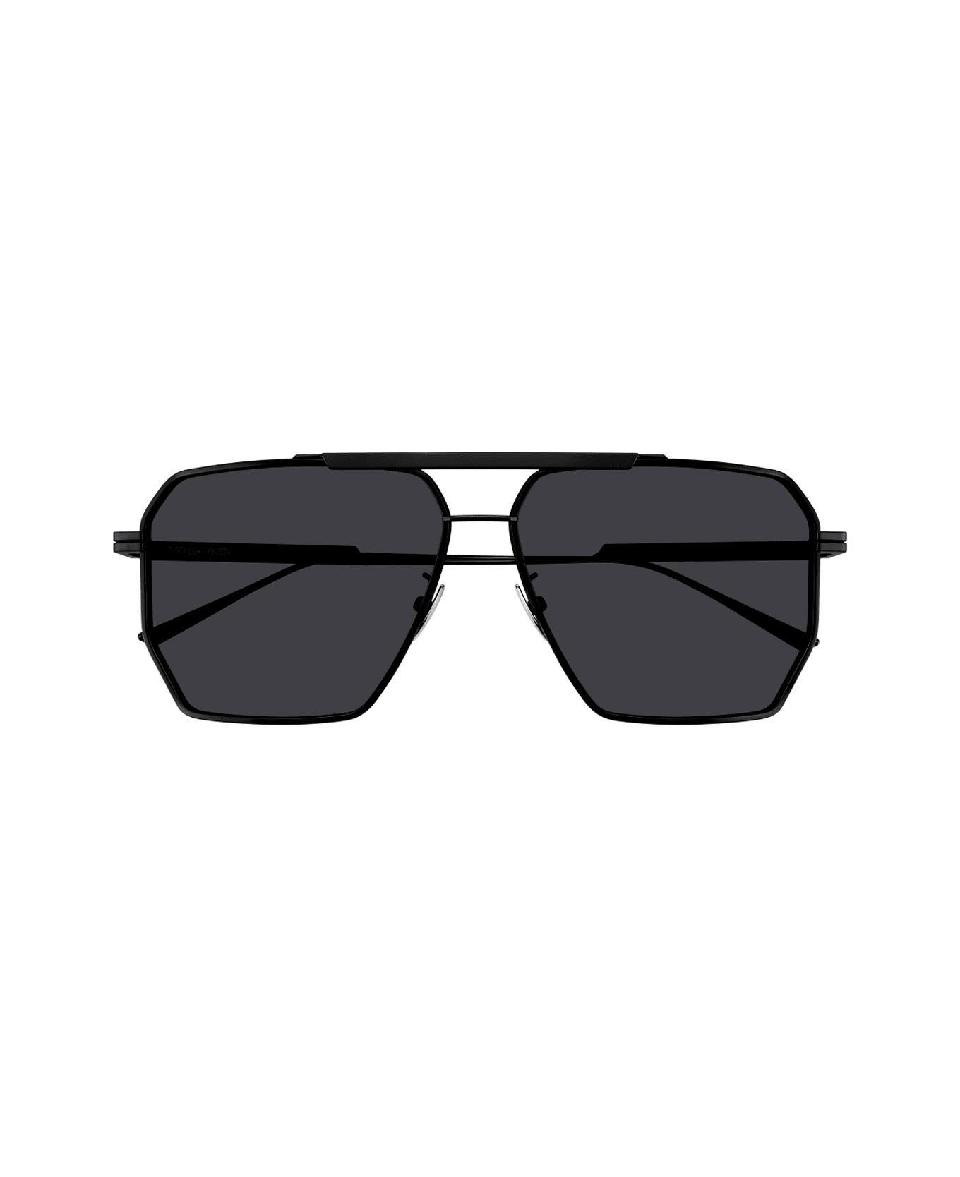 Bottega Veneta Eyewear Bottega Veneta Bv1012s Linea Minimalist 001 Black Grey Sunglasses - Nero