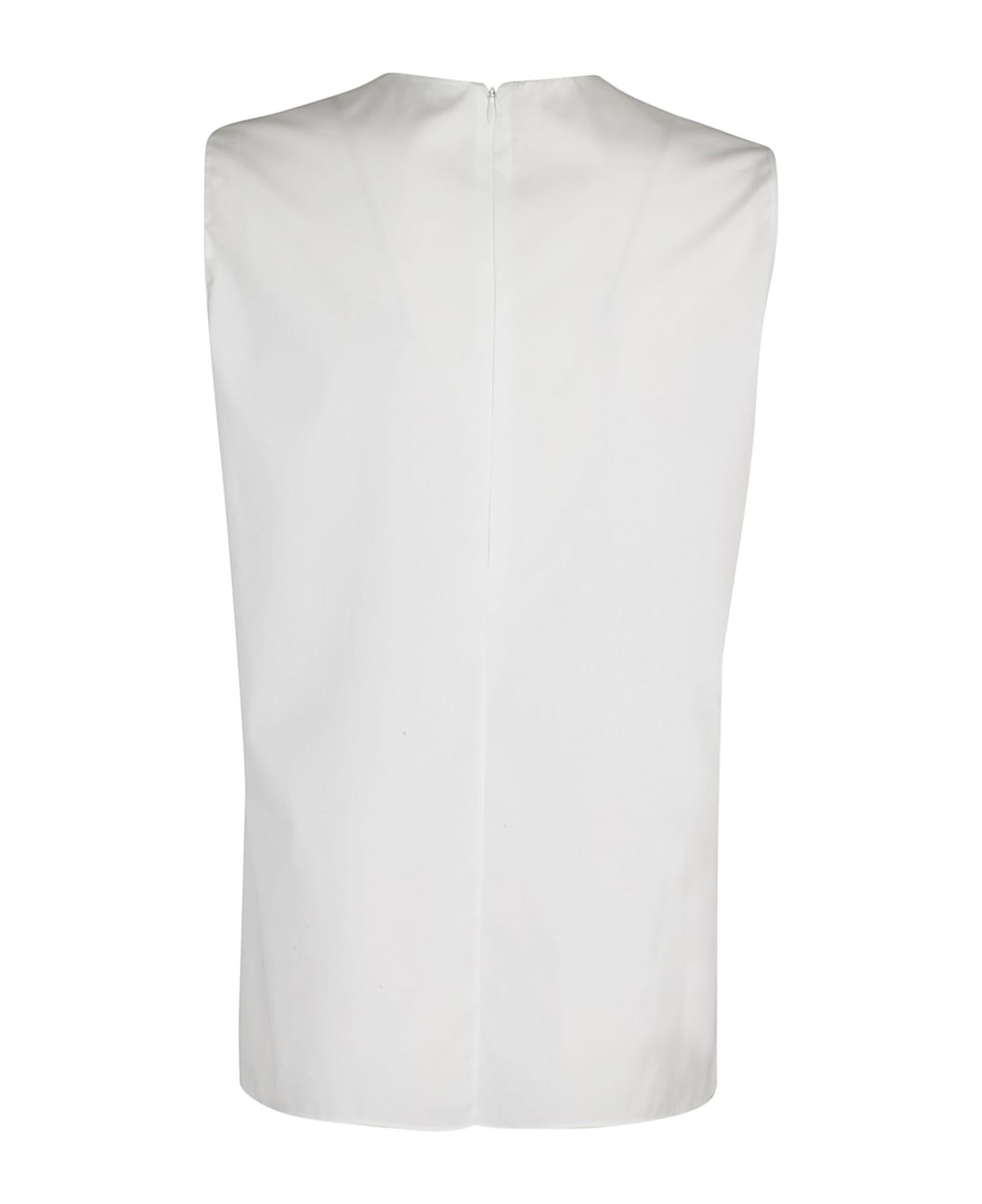 Marni poplin sleeveless shirt - White