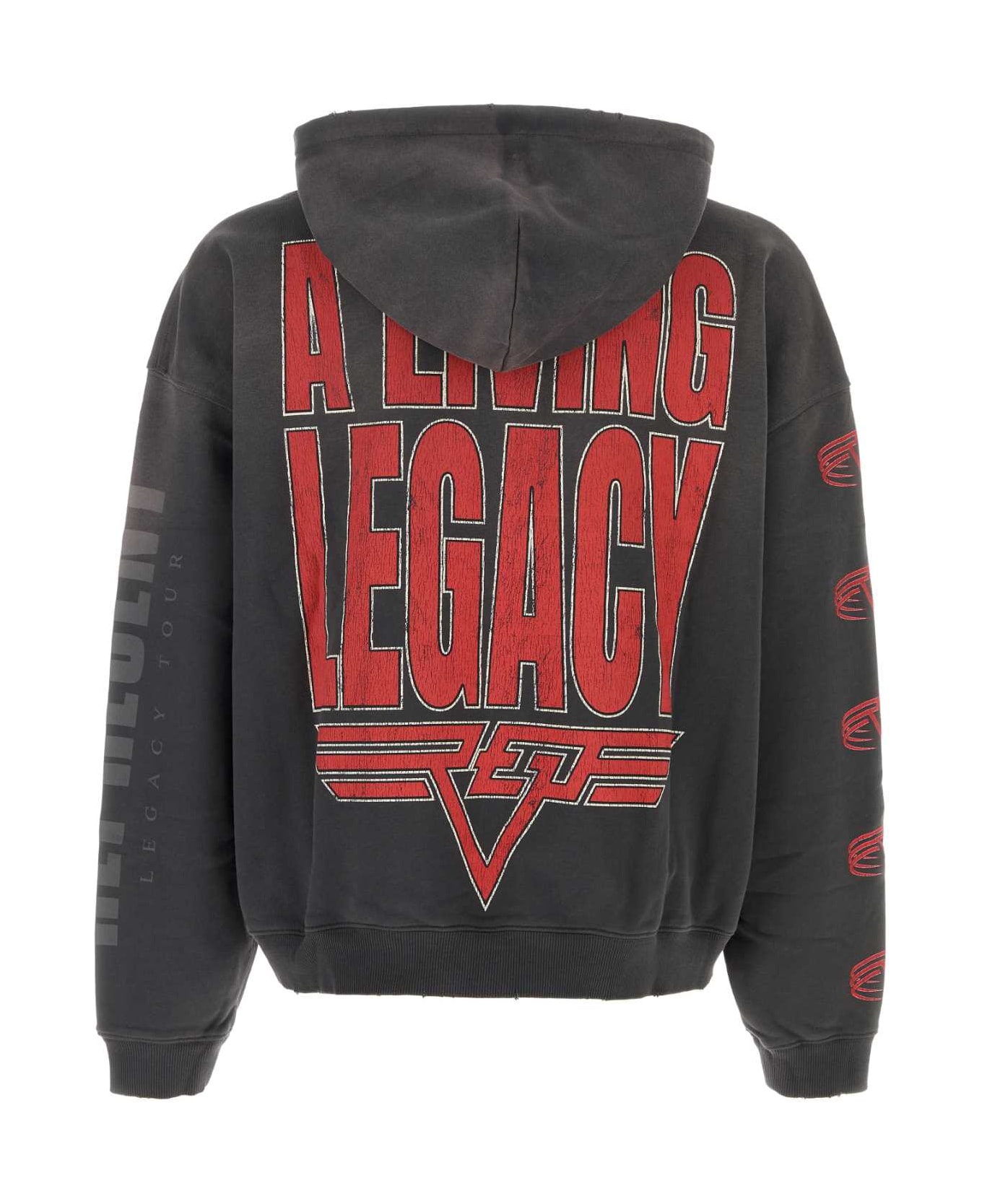 REPRESENT Dark Grey Cotton Sweatshirt - SUNFADEGREY