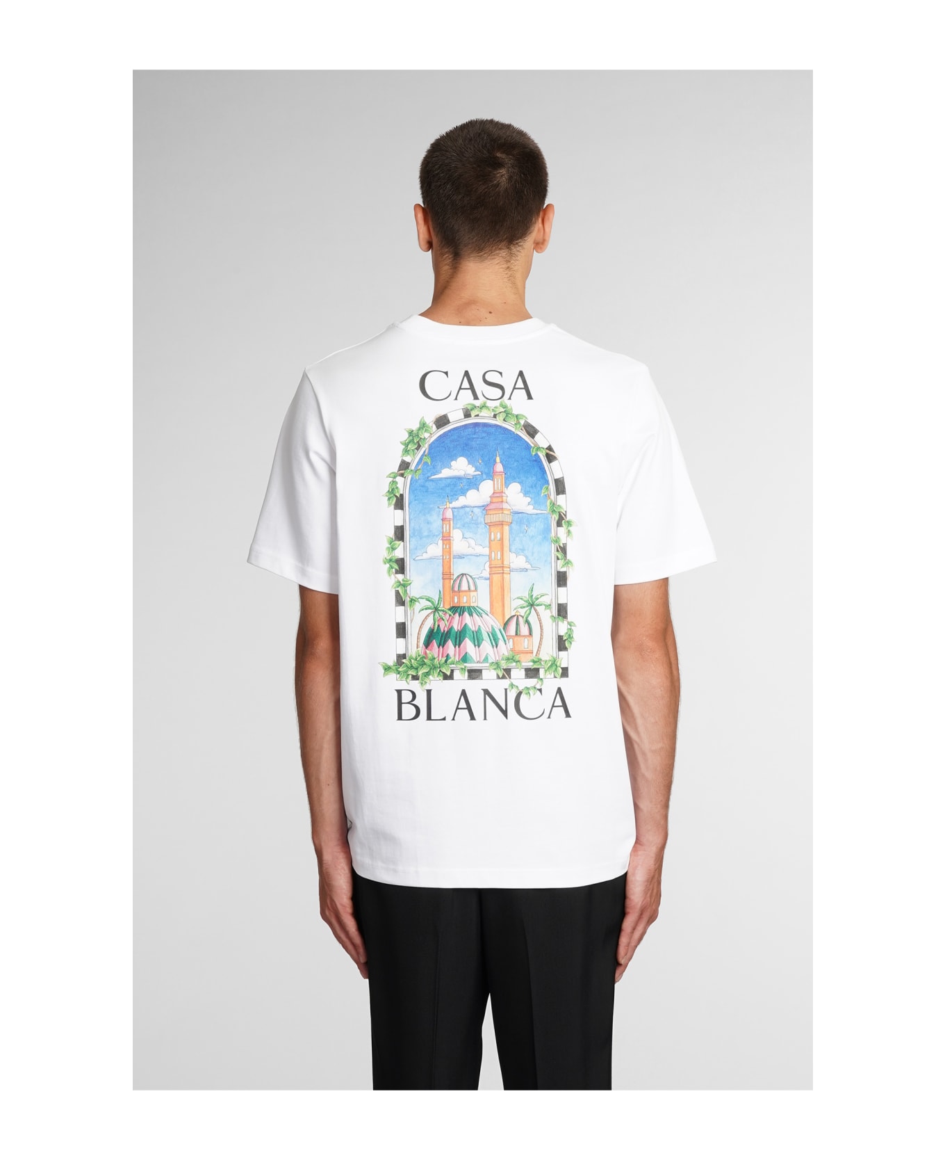 Casablanca Vue De Damas T-shirt In White - White