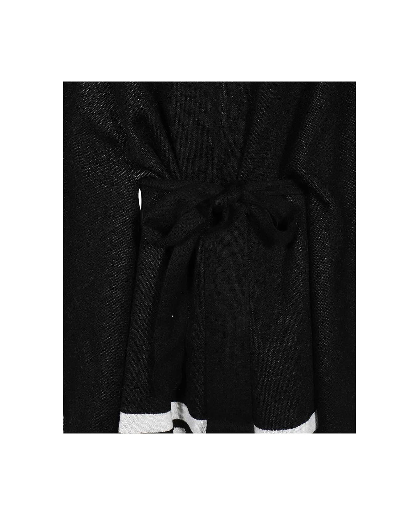Karl Lagerfeld Turtleneck Poncho - black コート