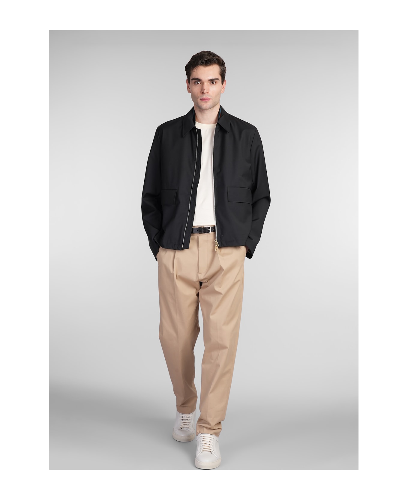 Paul Smith Casual Jacket In Black Wool - black