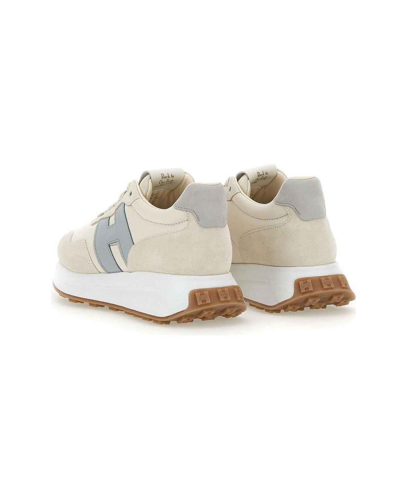 Hogan Logo Patch Panelled Sneakers