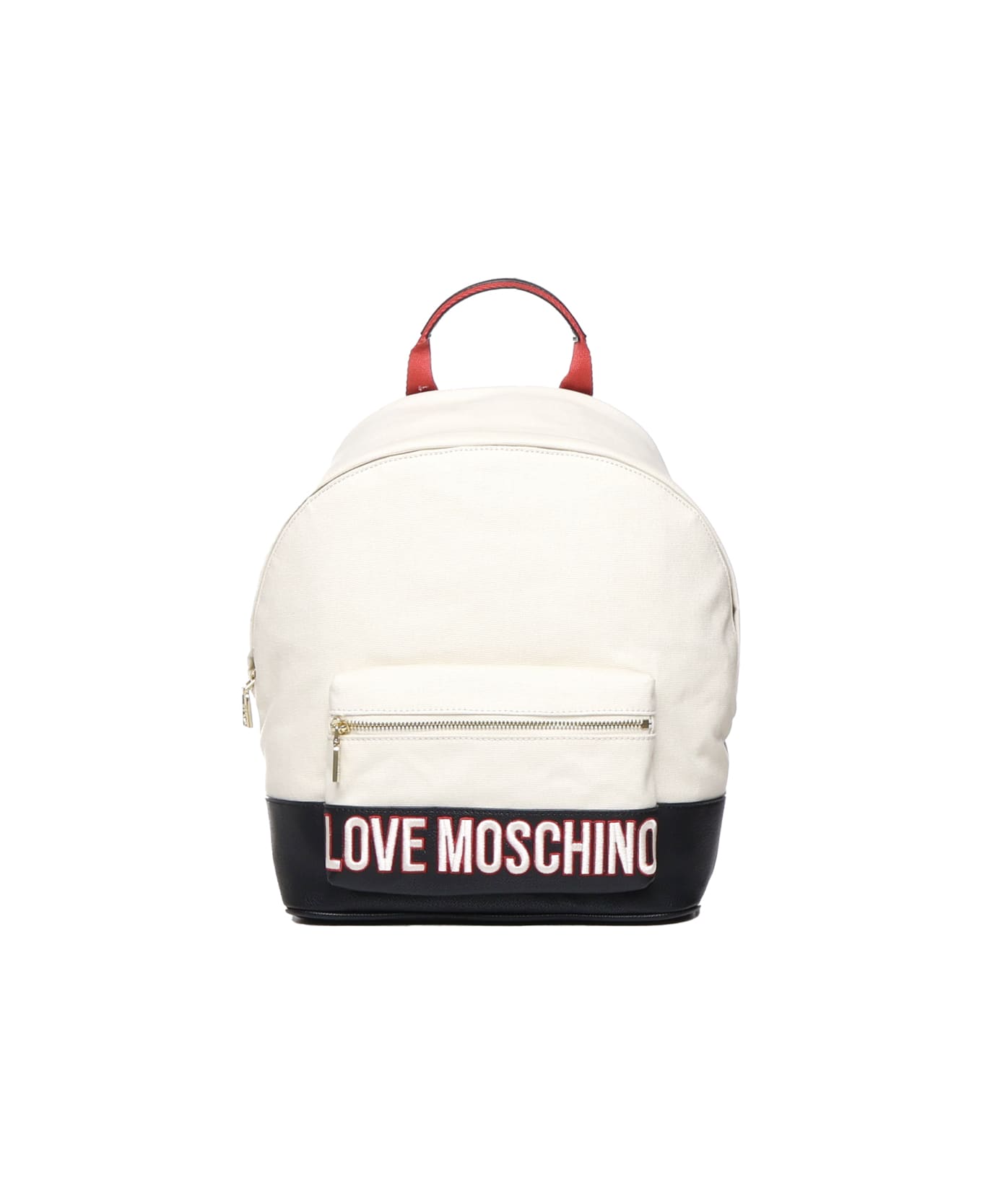 Love Moschino Love Backpack With Logo - White, black, red バックパック