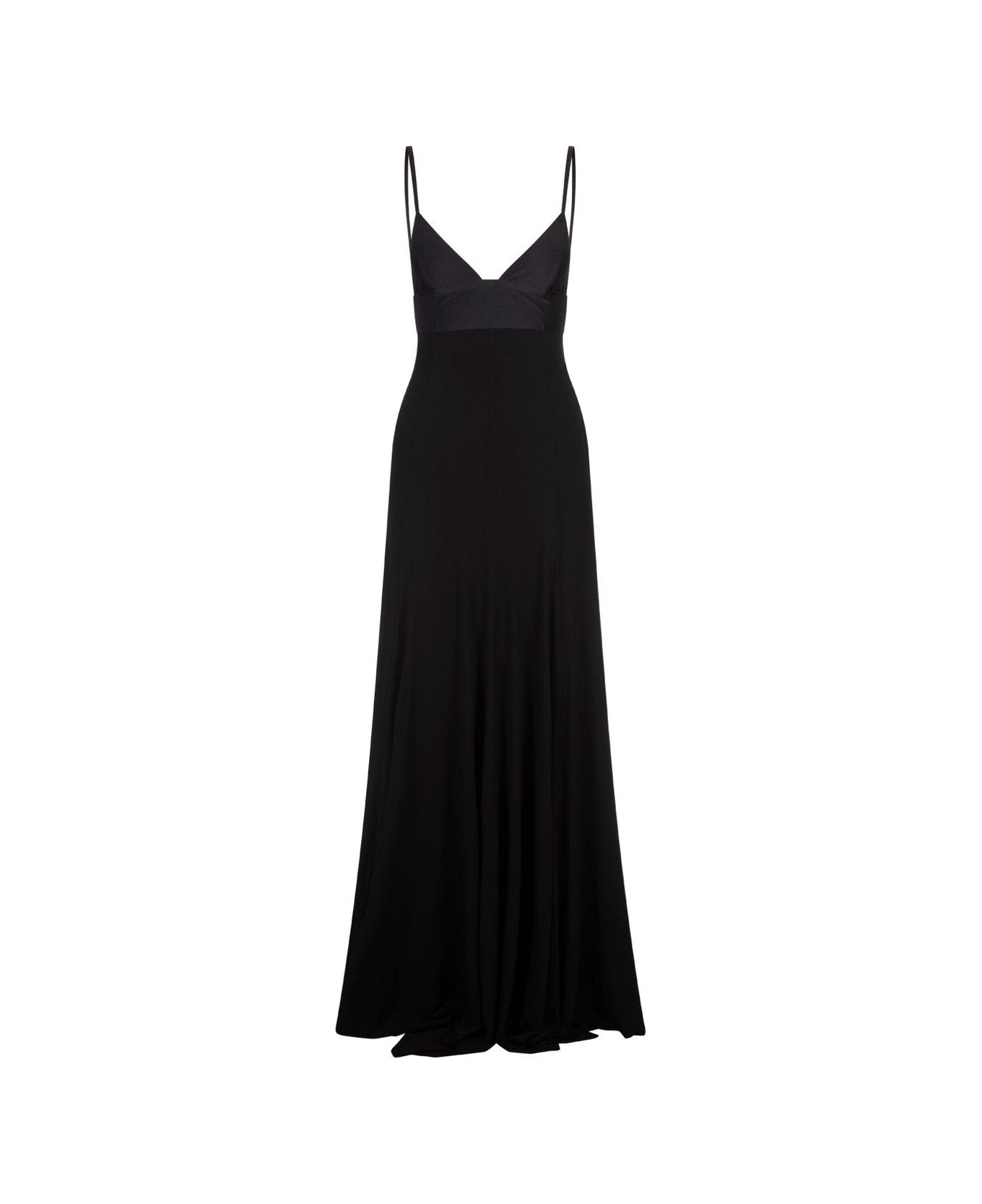 Jacquemus La Robe Spallina Spaghetti-strap Evening Dress - Black