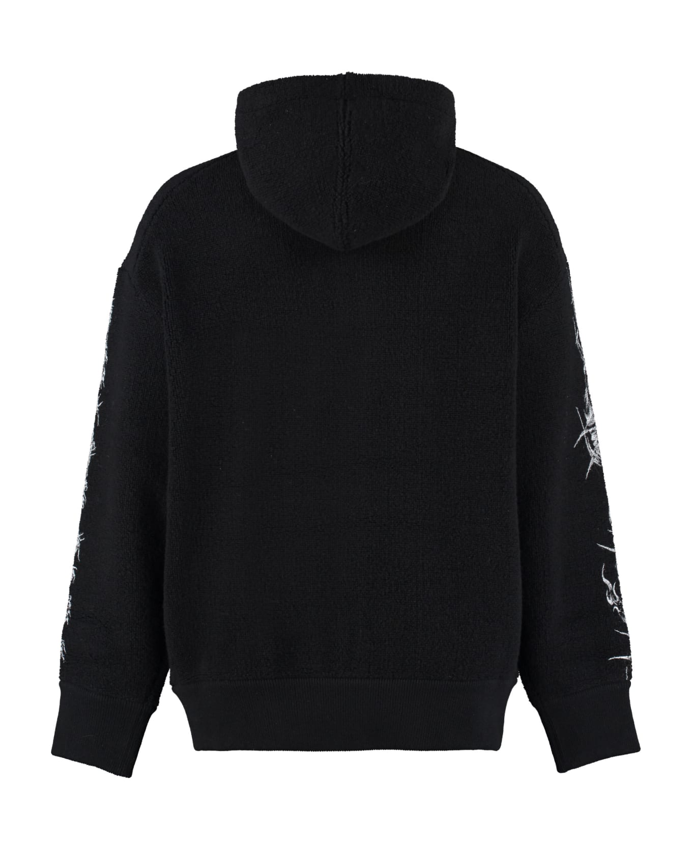 Givenchy Knitted Full Zip Hoodie - black