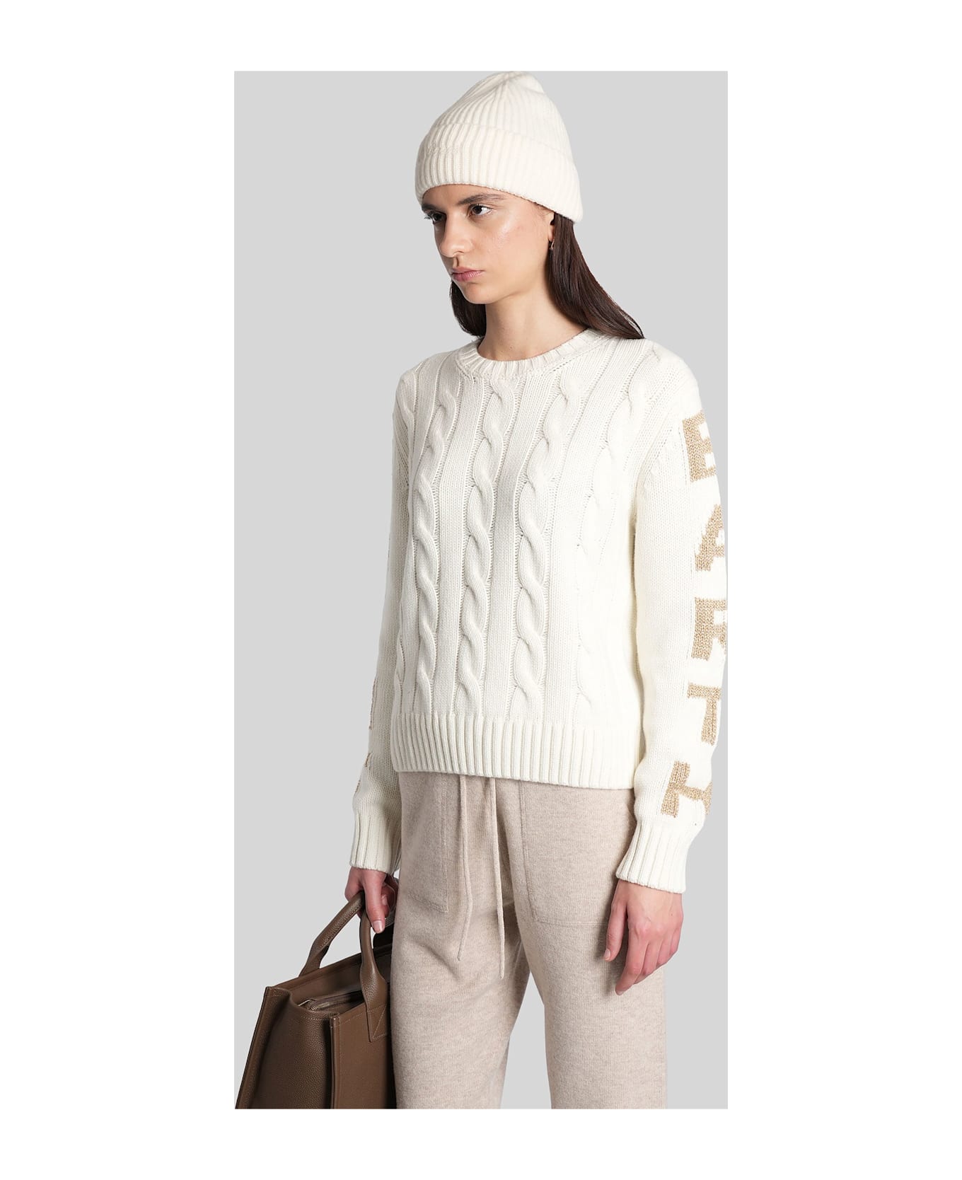 MC2 Saint Barth Malmo Knitwear In Beige Wool - beige