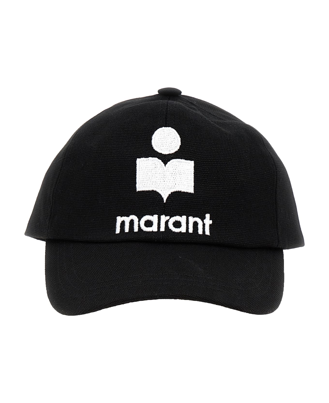 Isabel Marant Tyron Logo Baseball Cap - BLACK ECRU 帽子