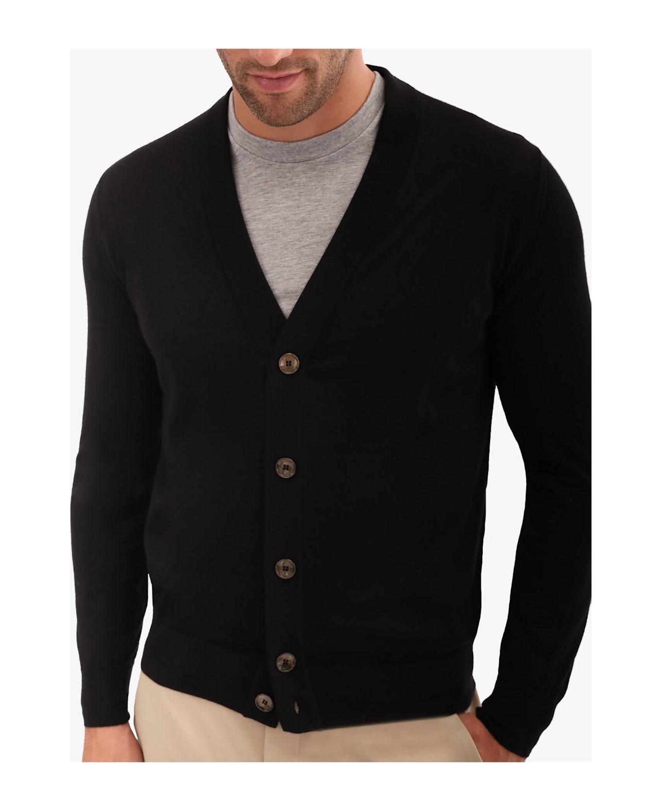 Larusmiani Cardigan Spirit 54 Cardigan - Black