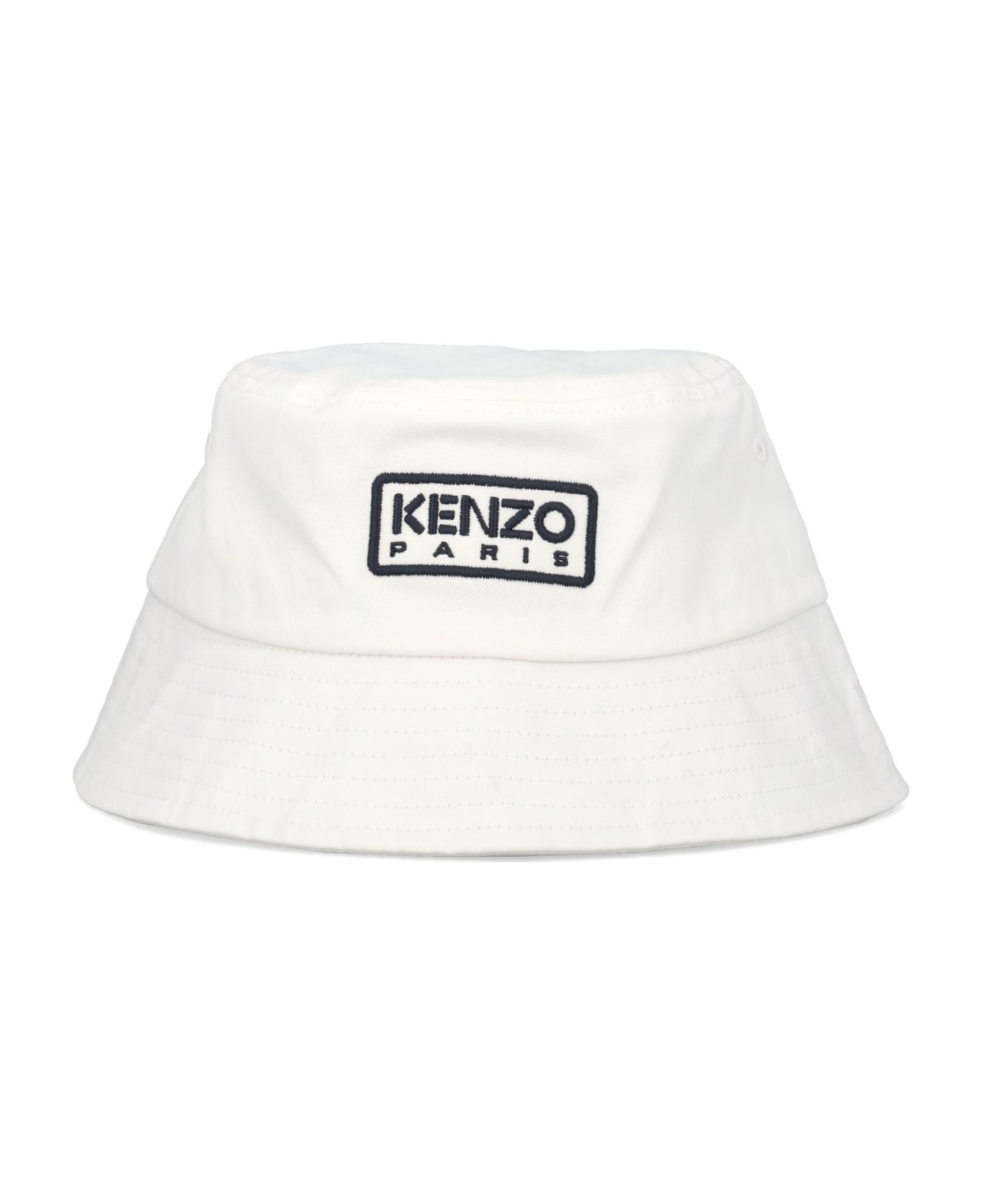 Kenzo Kids Logo Bucket Hat - IVORY