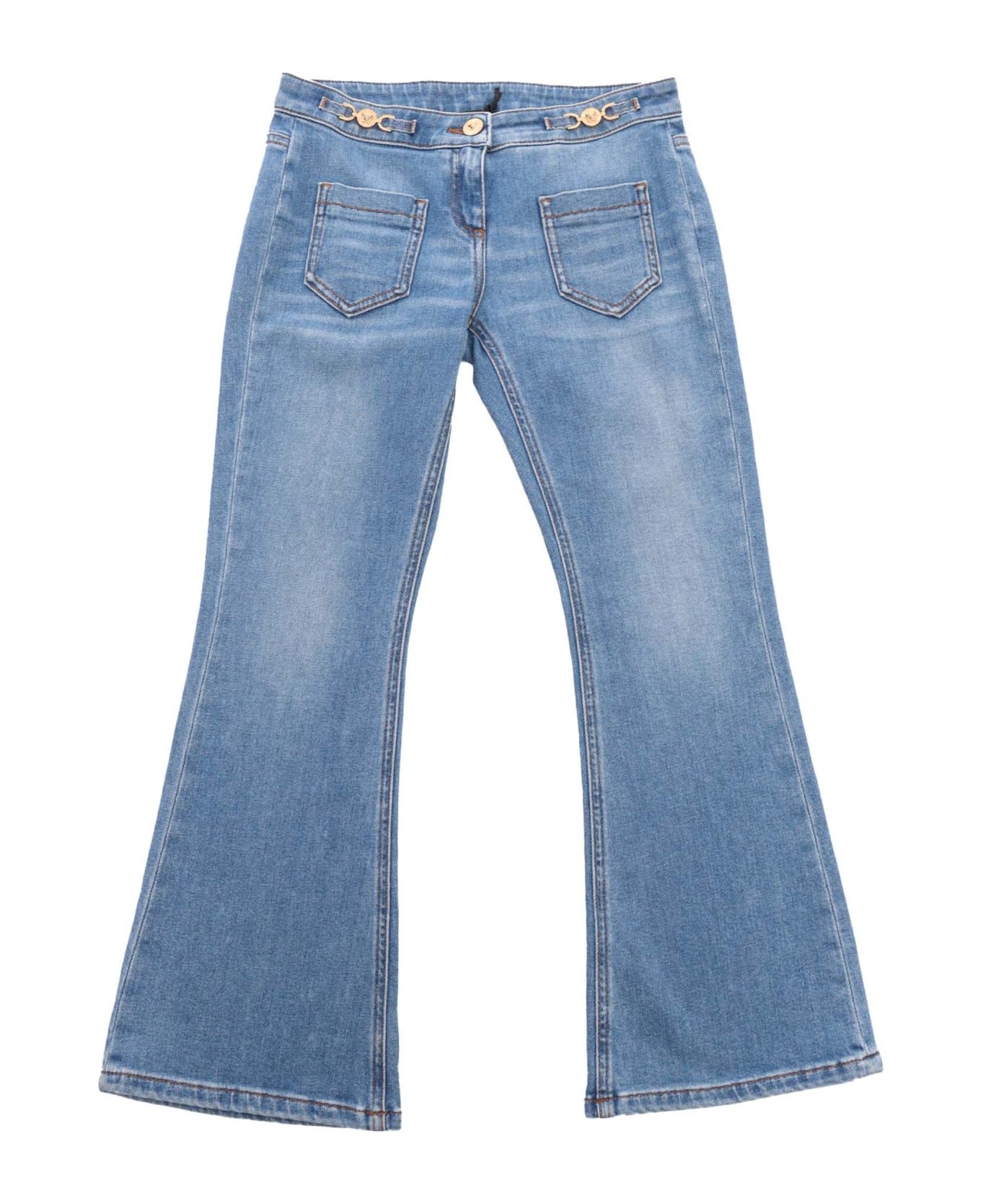 Versace Flared Jeans - LIGHT BLUE ボトムス