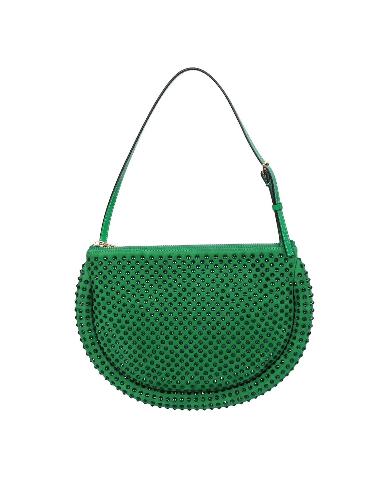 J.W. Anderson Green Suede Bumper-moon Shoulder Bag - Green