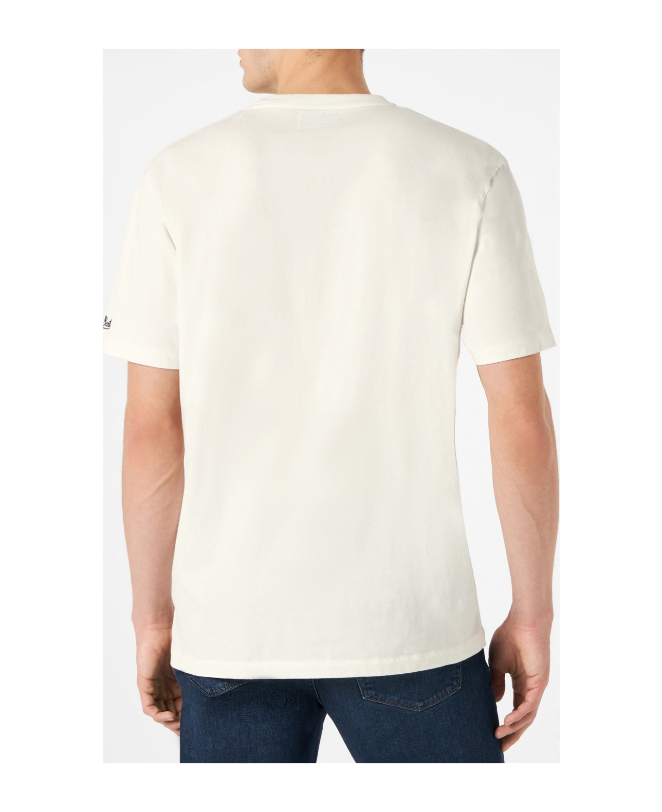 MC2 Saint Barth Man T-shirt With Cortina Lettering