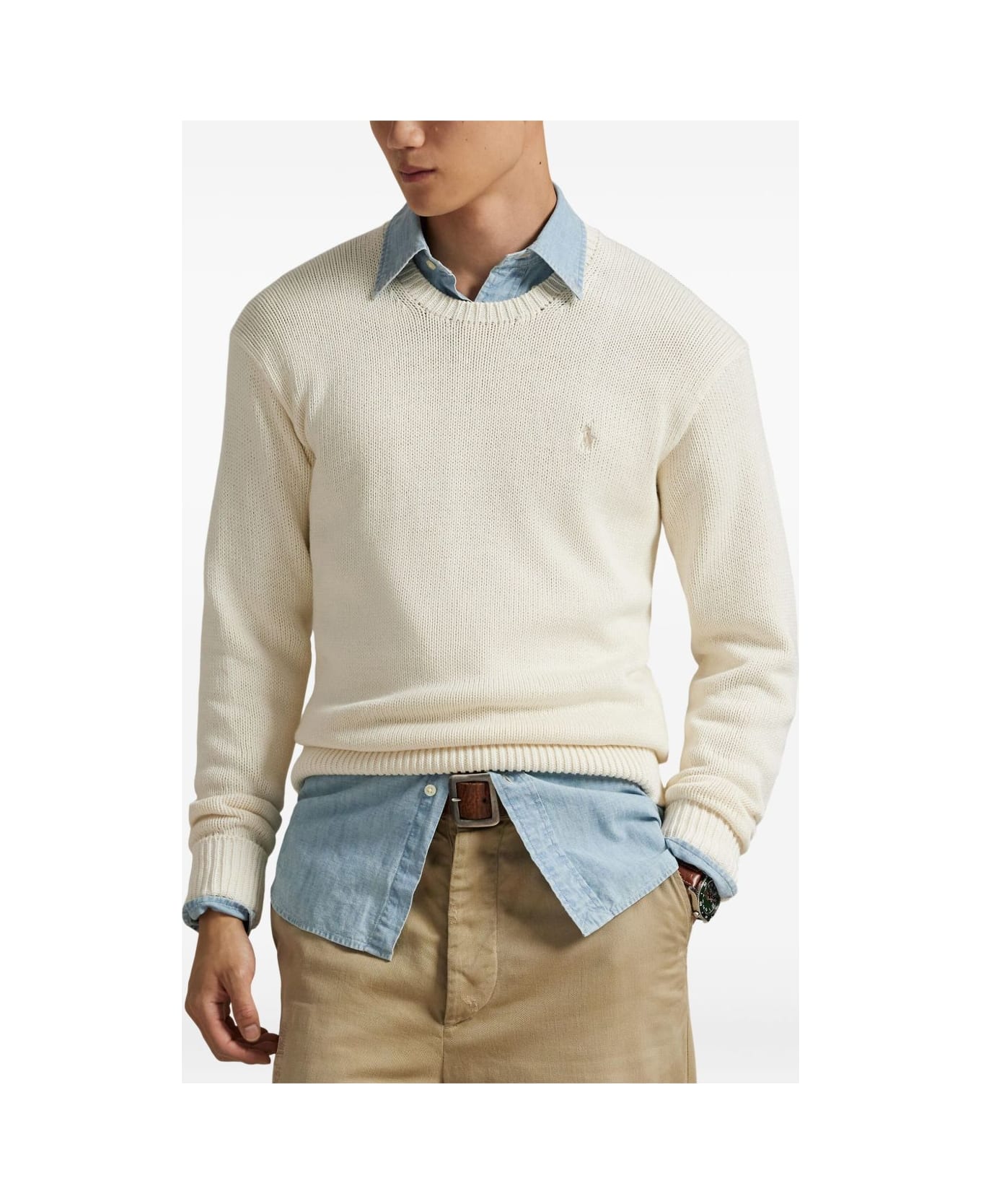 Ralph Lauren Polo Ralph Lauren Polo Pony Sweater - CLUBHOUSE CREAM