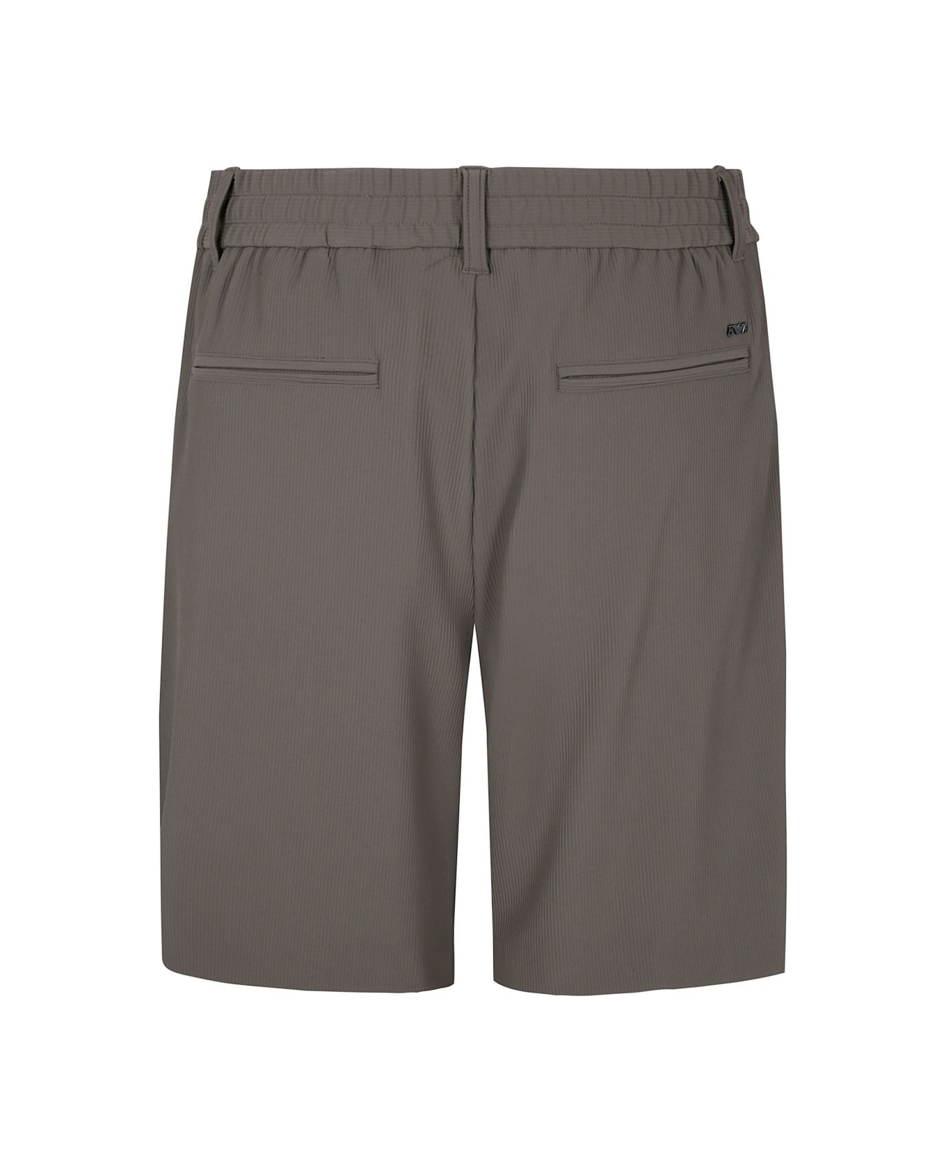 Emporio Armani Nylon Bermuda Shorts - Beige