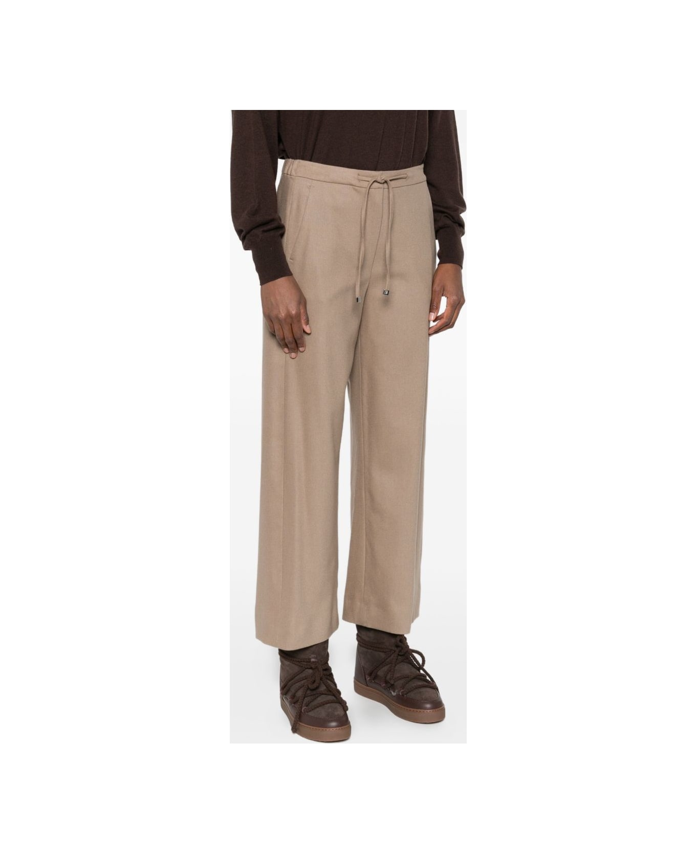 
S Max Mara Drawstring-waist Trousers - Beige