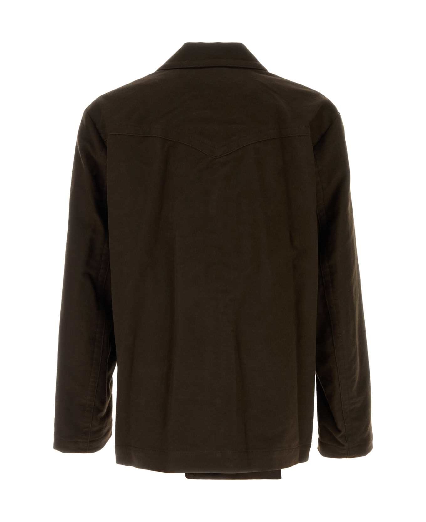 Namacheko Brown Cotton Moleskin Blazer - BROWN