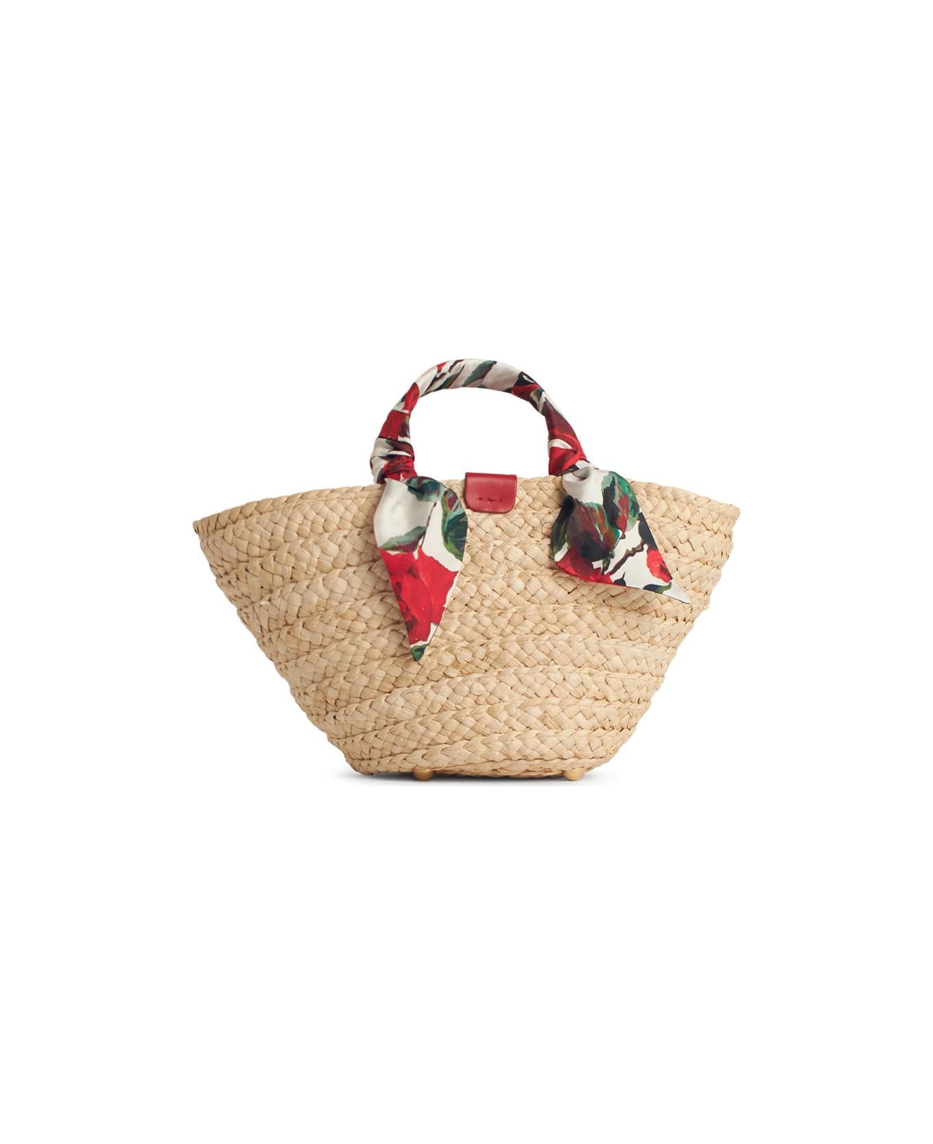 Dolce & Gabbana 'rafia' Red Corn Blend Shopping Bag - ROSA ROSSA F.BCO