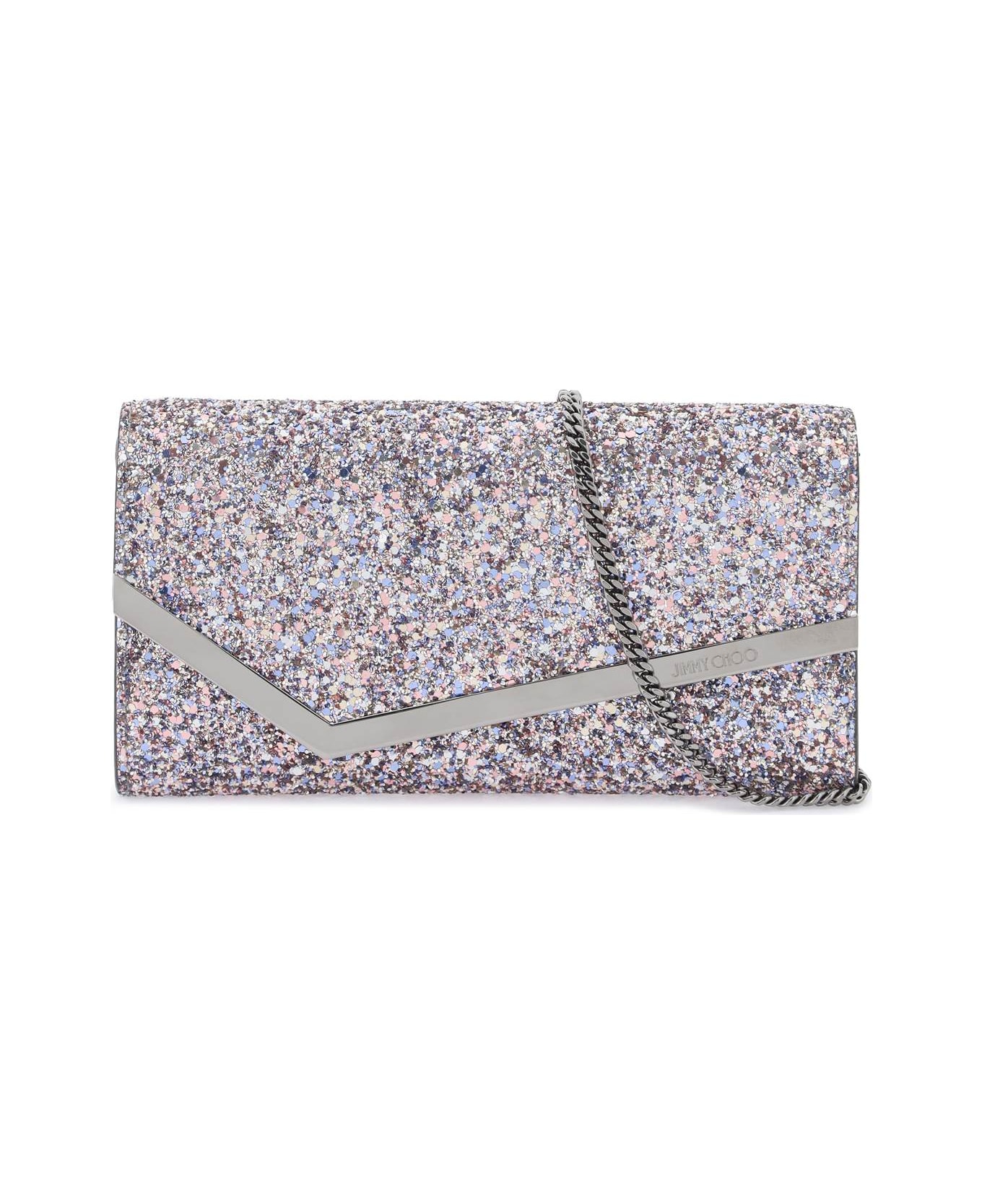 Jimmy Choo Glittered Emmie Clutch - SPRINKLE MIX クラッチバッグ