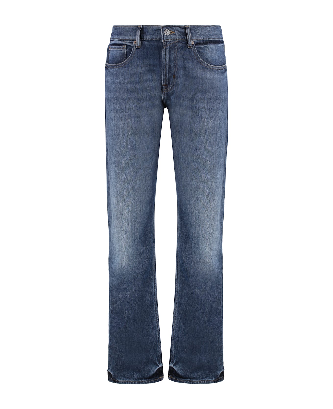 7 For All Mankind Guideline Straight Leg Jeans - Denim