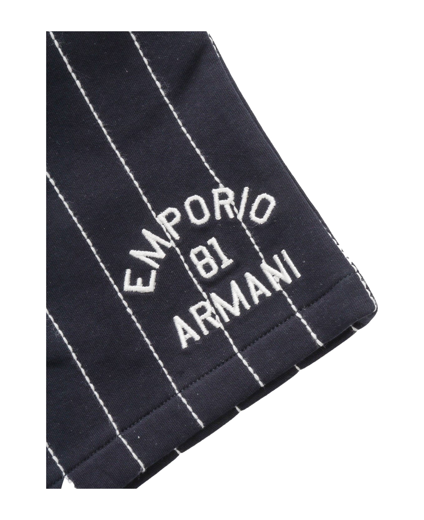 Emporio Armani Shorts With Vertical Seams - BLUE