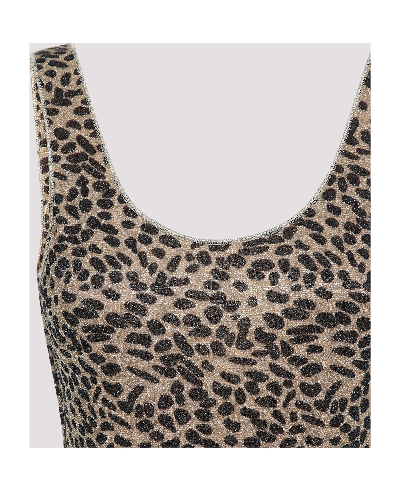 Oseree Animalier Lumier Sporty Maillot One-piece Swimsuit - Leopard