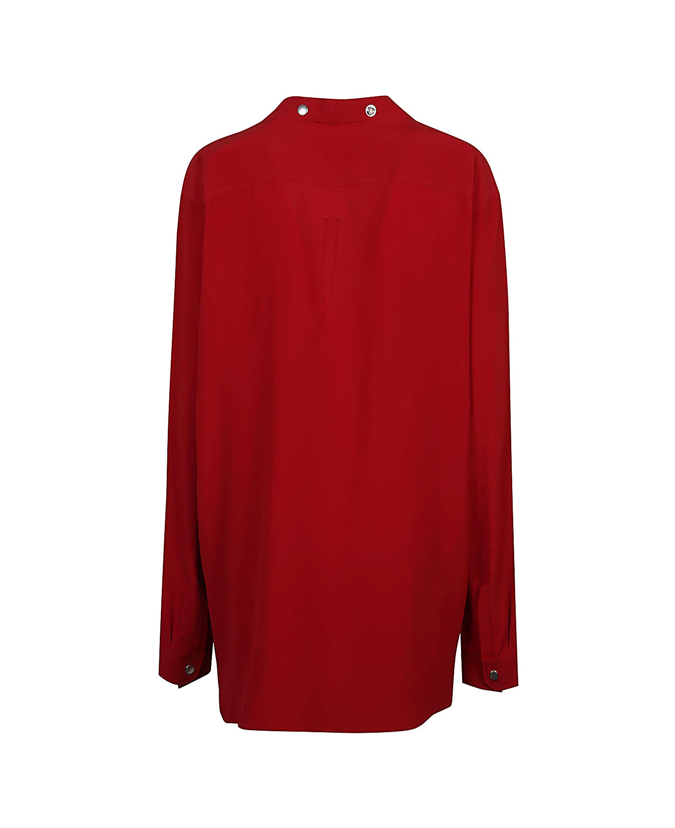 Rick Owens Silk Blend Shirt - Red