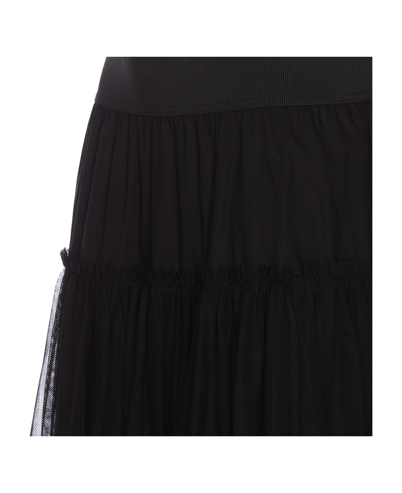 TwinSet Tulle Maxi Skirt - Black