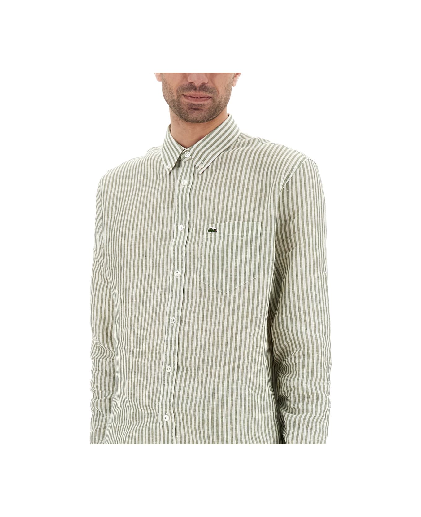 Lacoste Shirt With Logo - BLUE