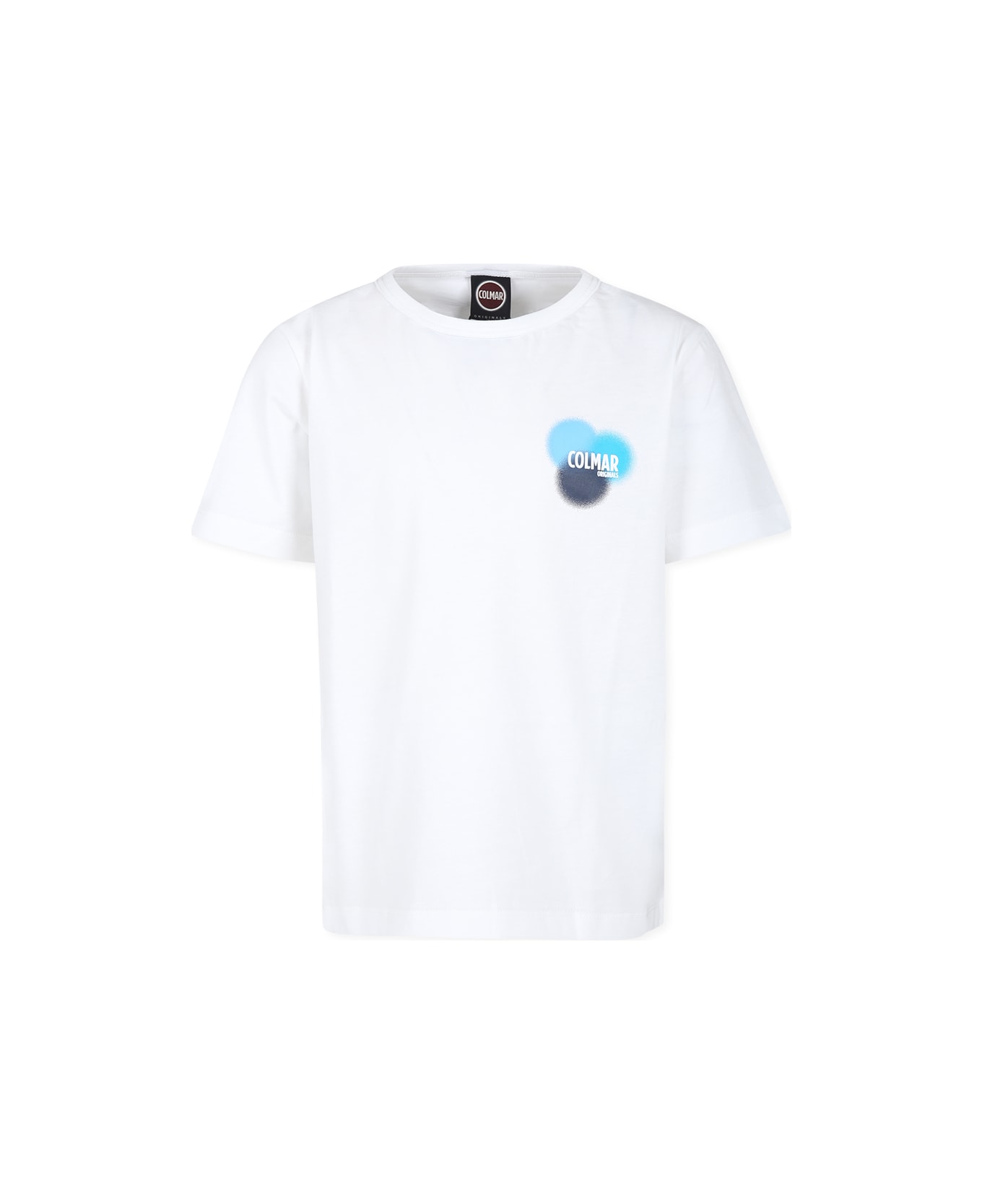 Colmar White T-shirt For Boy With Logo - White