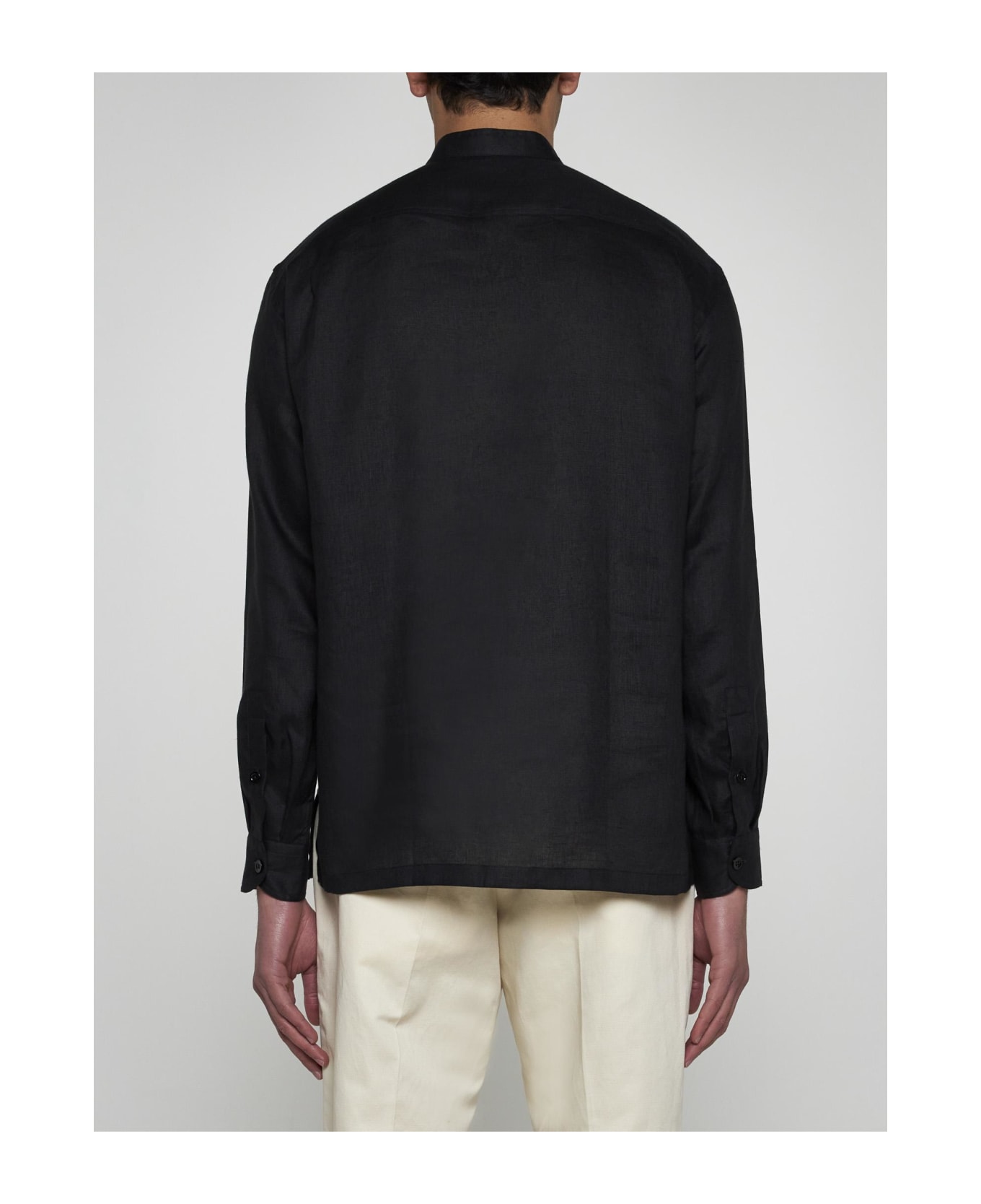 PT01 Mariner Linen Shirt - Black